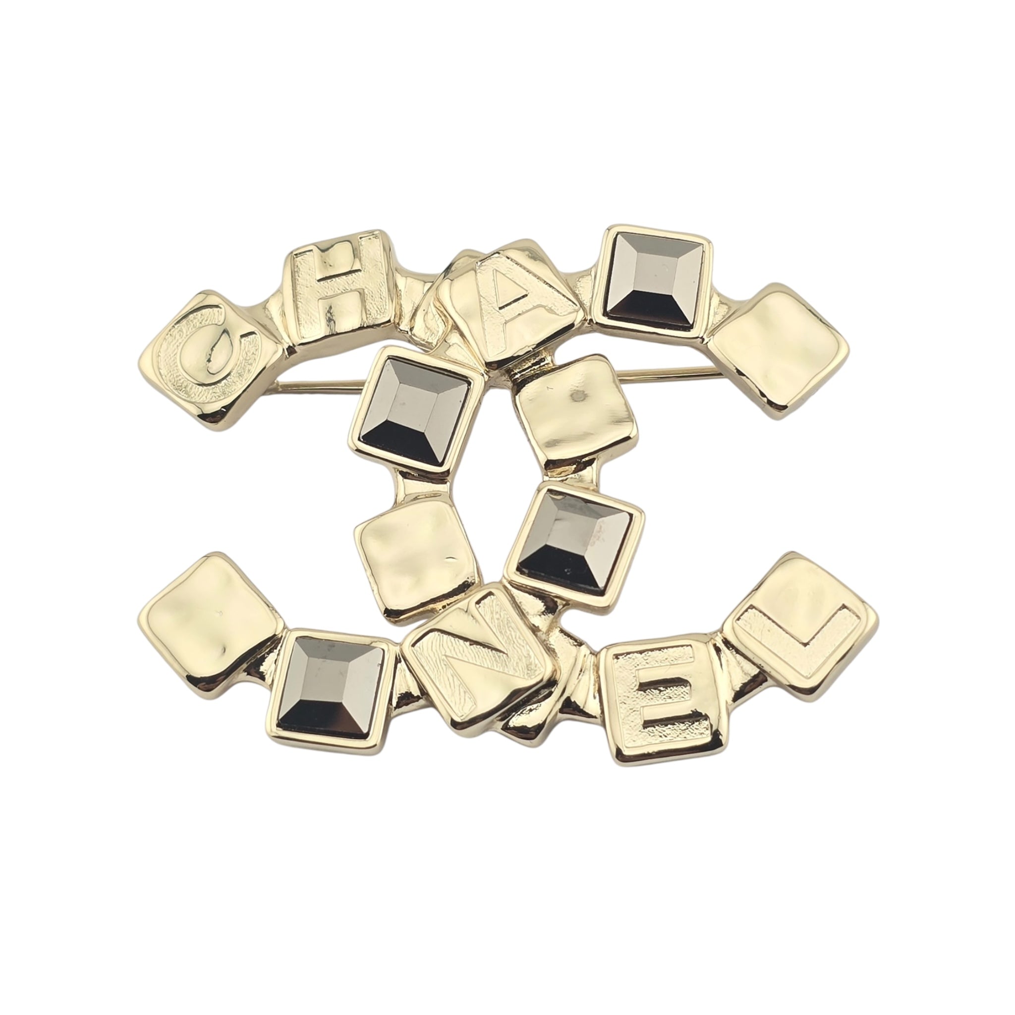 Chanel CC Logo Gold Brooch 2024