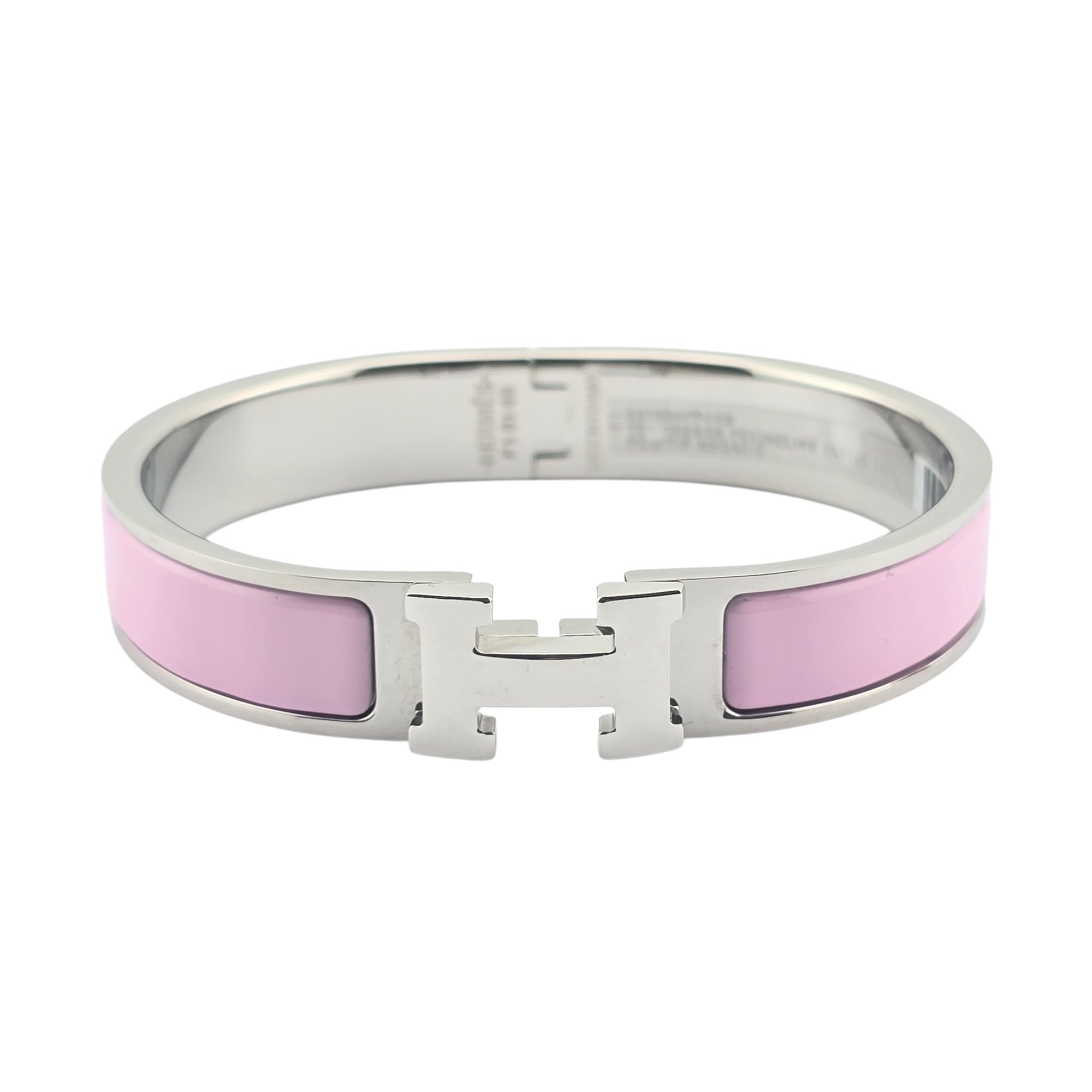 Hermes Clic H Bracelet Pink Palladium GM
