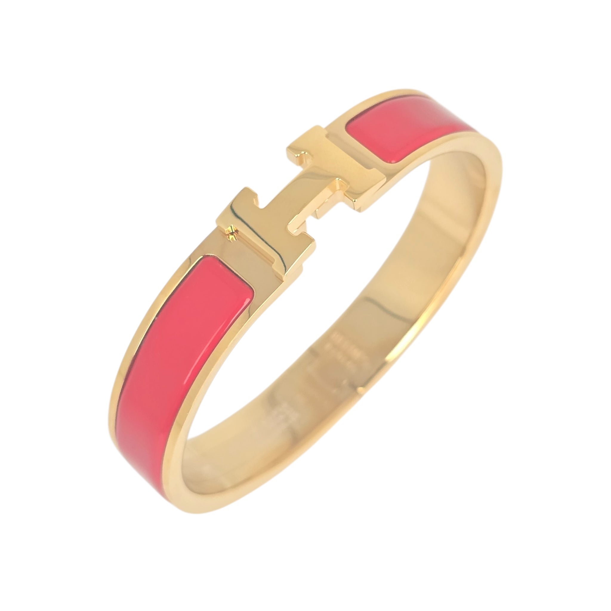 Hermes Clic H Bracelet Red Gold GM