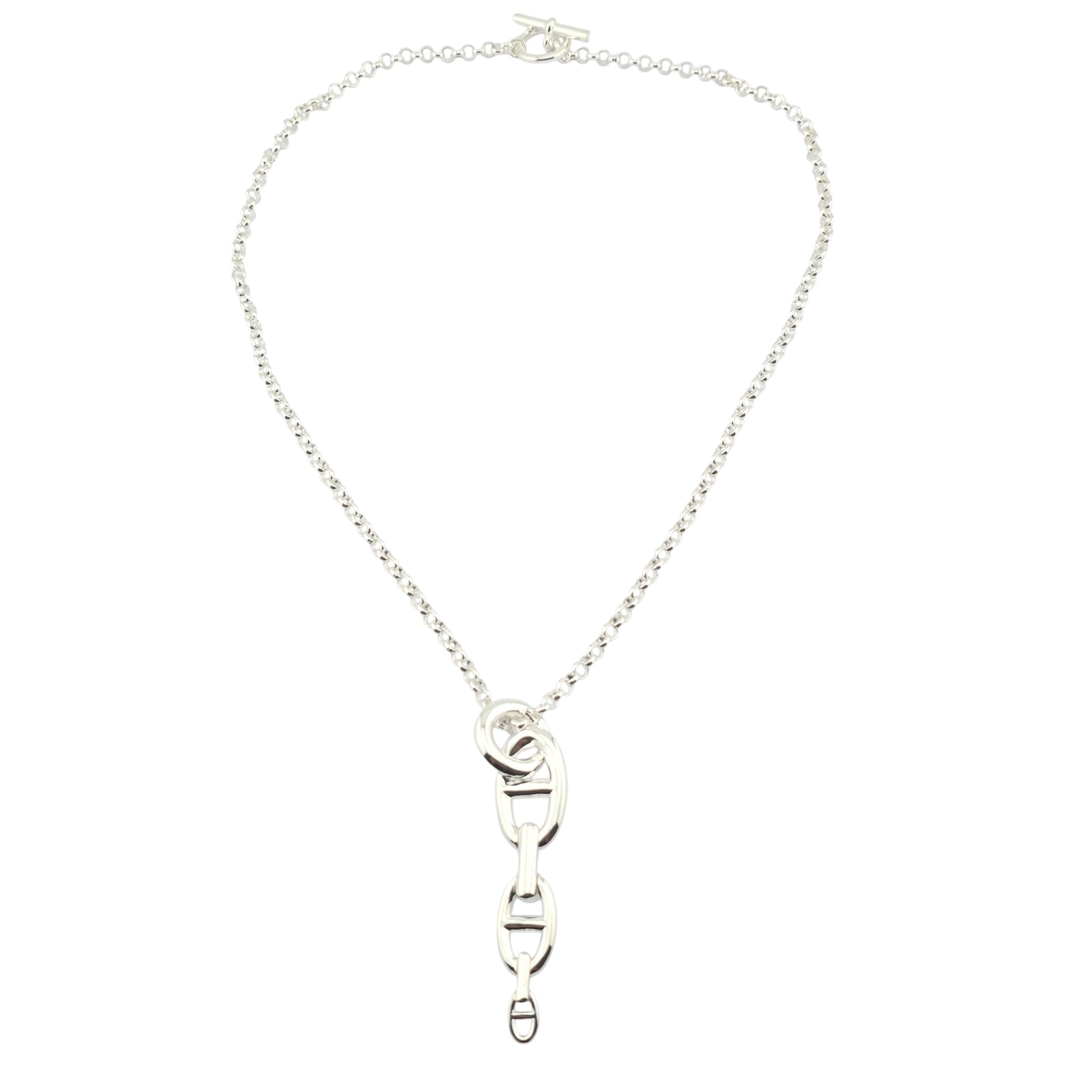 Hermes Chaine d'Ancre Enchainee Pendant Large Model