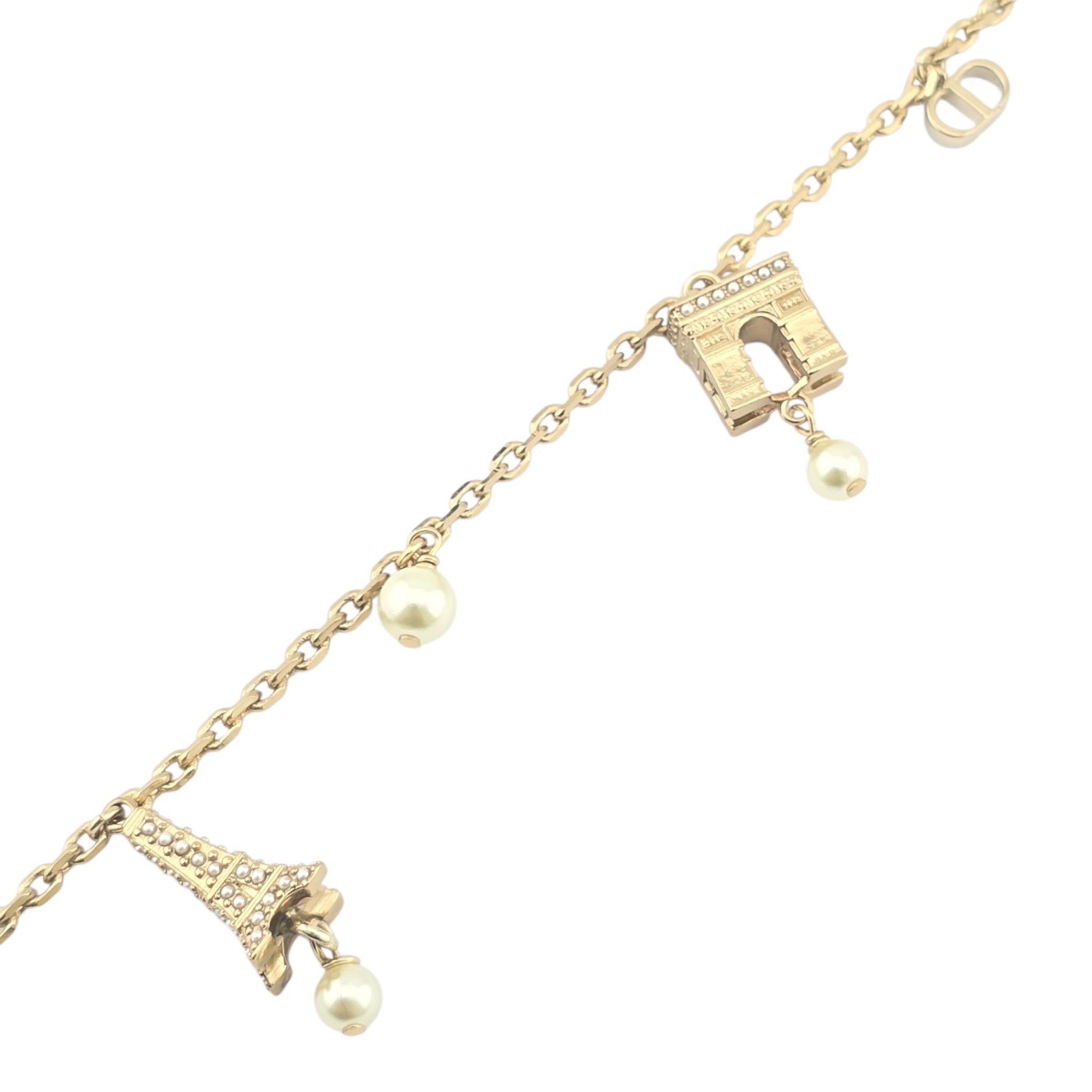 Christian Dior CD Plan De Paris Gold Bracelet