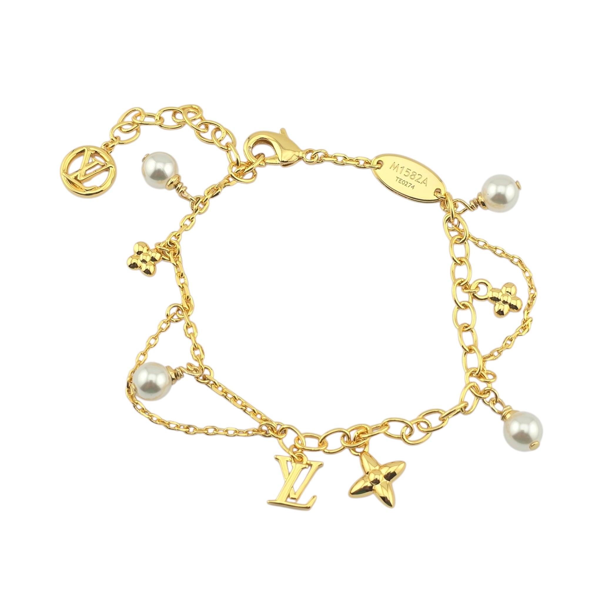 Louis Vuitton LV Metal Monogram Blooming Supple Bracelet LOUIS VUITTON