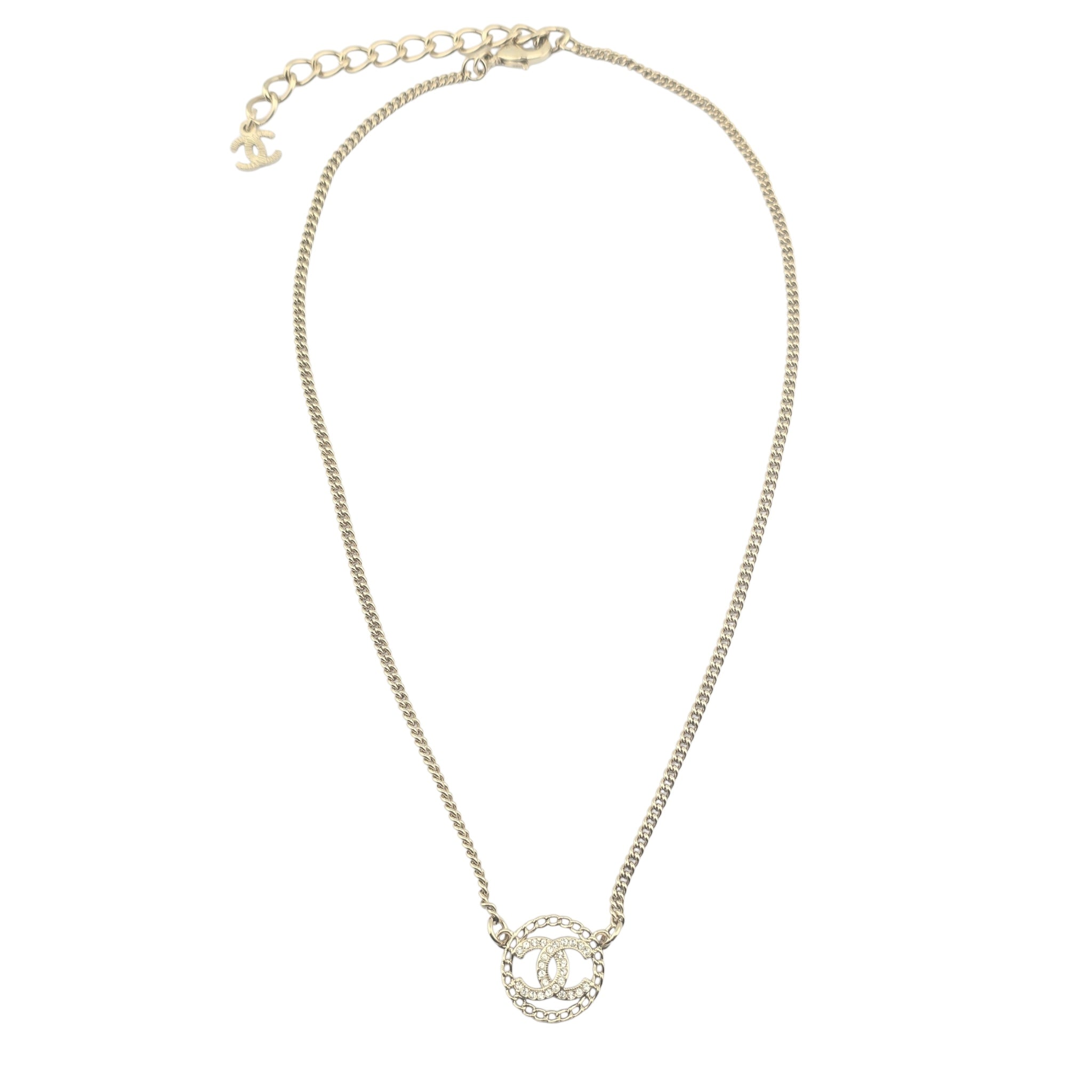 Chanel CC Round Pendant Necklace 2025 CHANEL