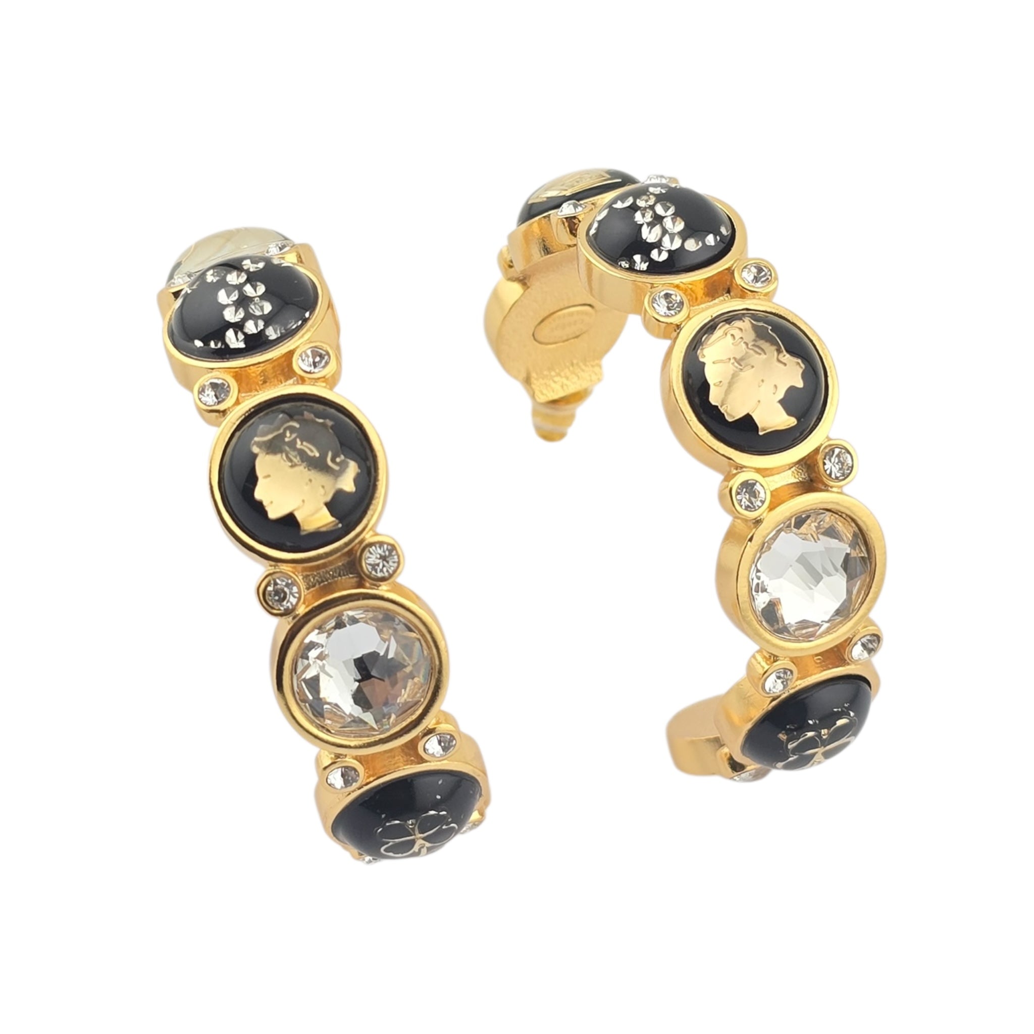 Chanel CC Gold Hoop Earrings 2020 CHANEL