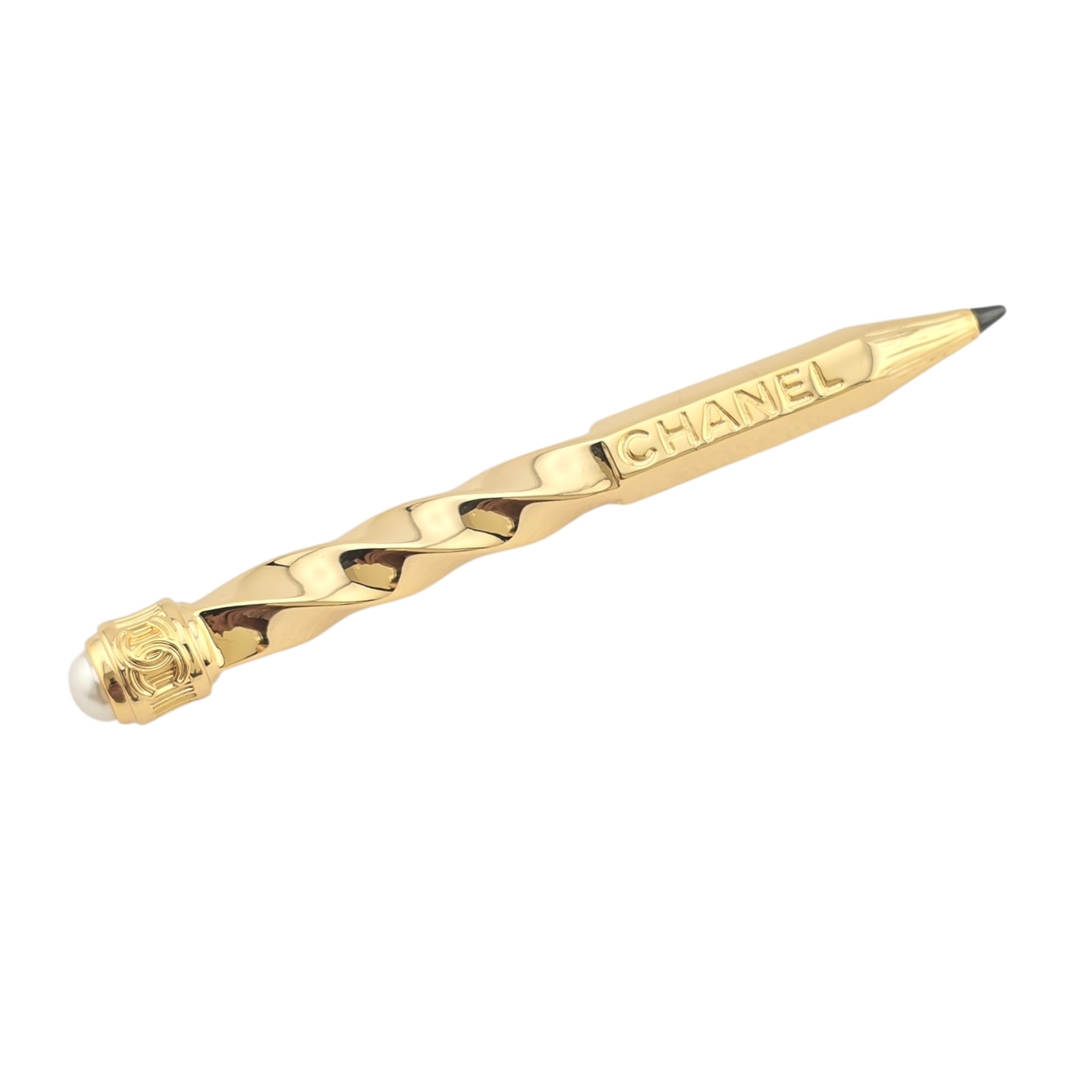 Chanel CC Gold Pencil Brooch 2025 CHANEL
