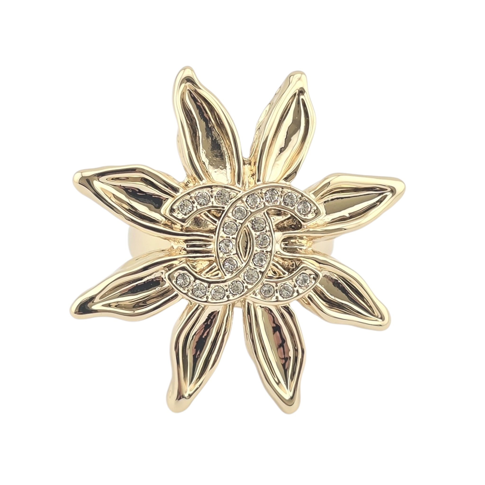 Chanel CC Gold Sun Ring 25SS CHANEL