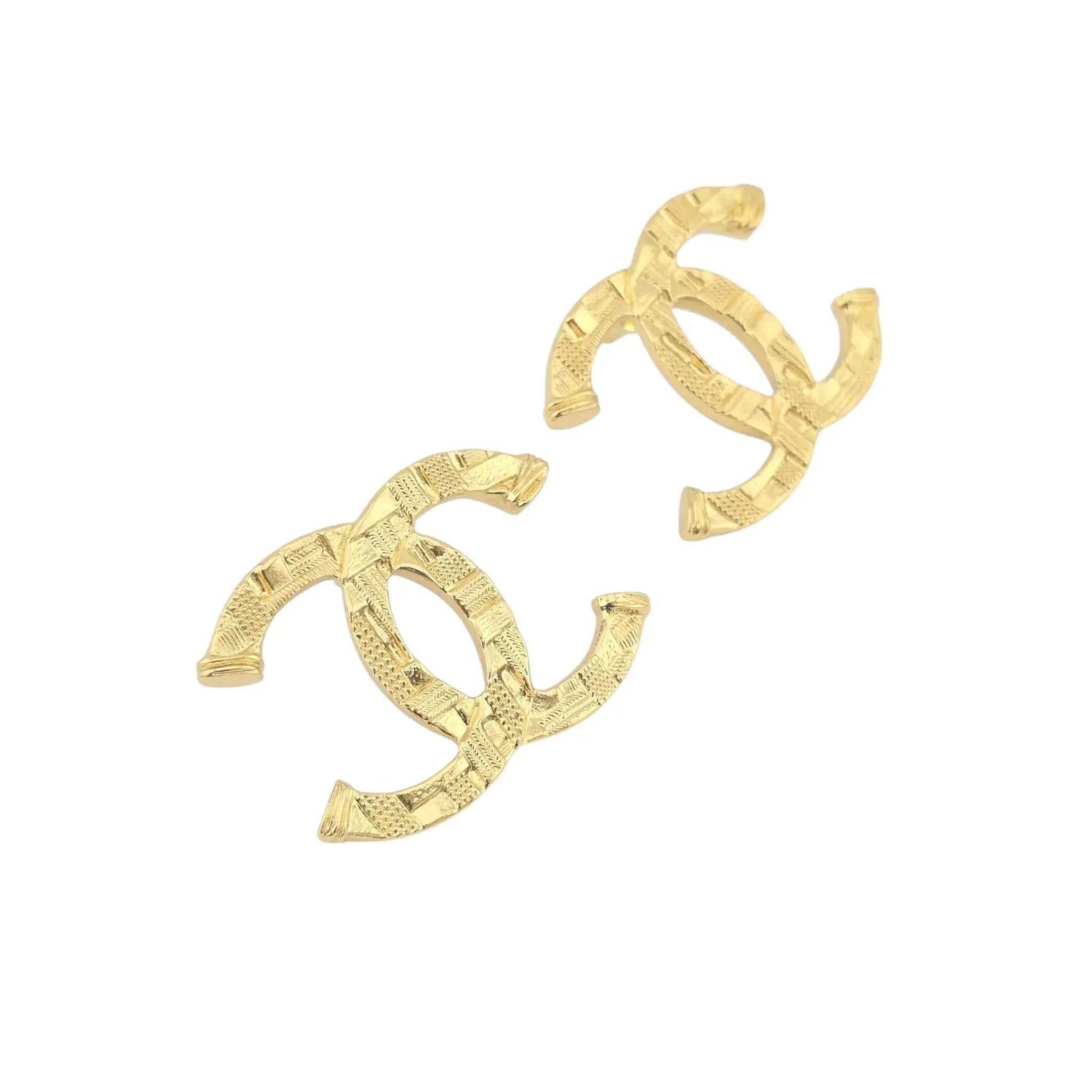 Chanel CC Gold Earrings 2023 CHANEL