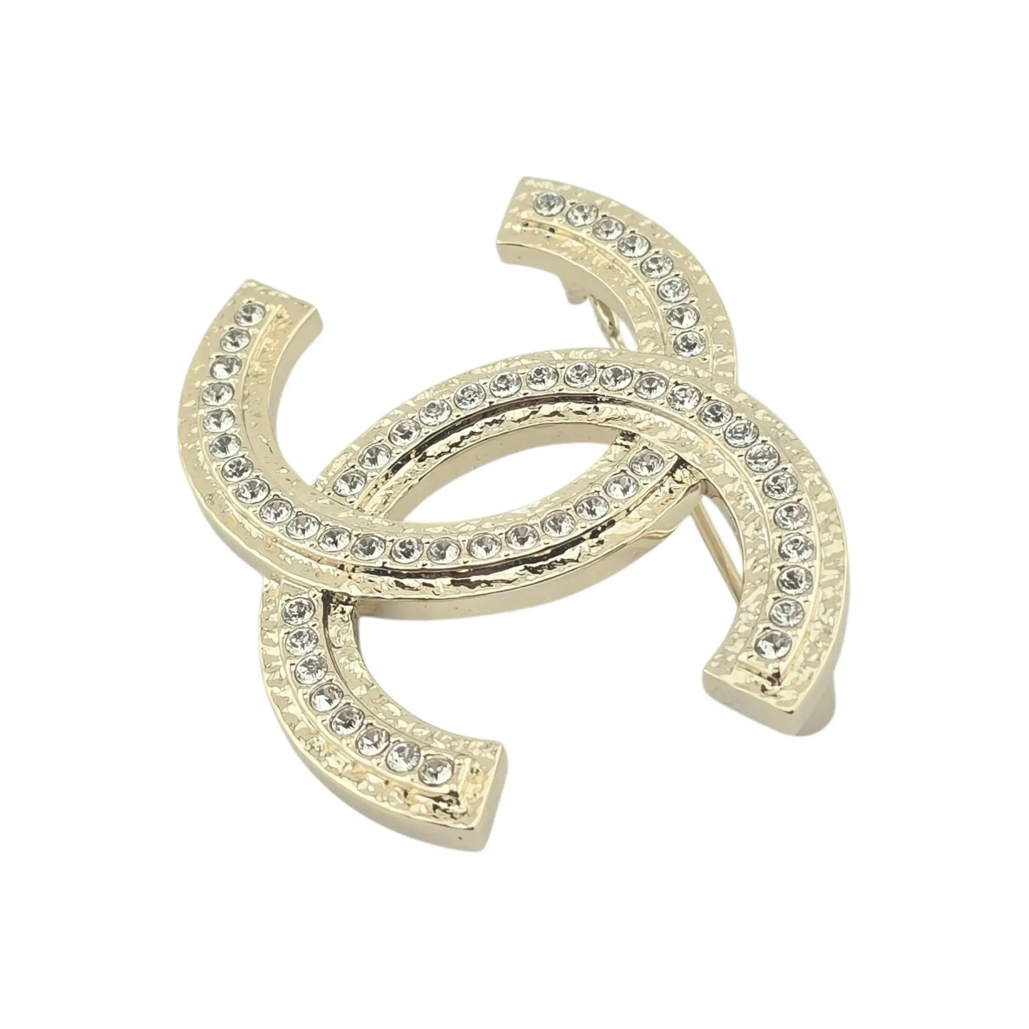 Chanel CC Gold Crystals Brooch 2023 CHANEL