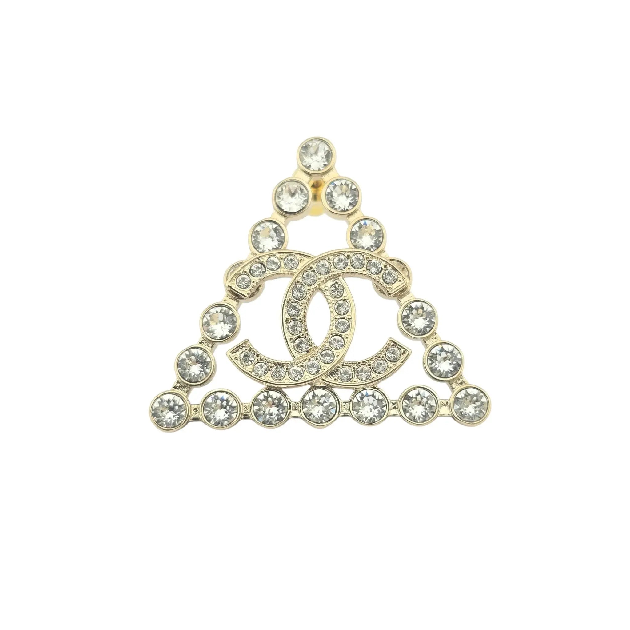 Chanel CC Triangle Crystal Earrings 2023 CHANEL