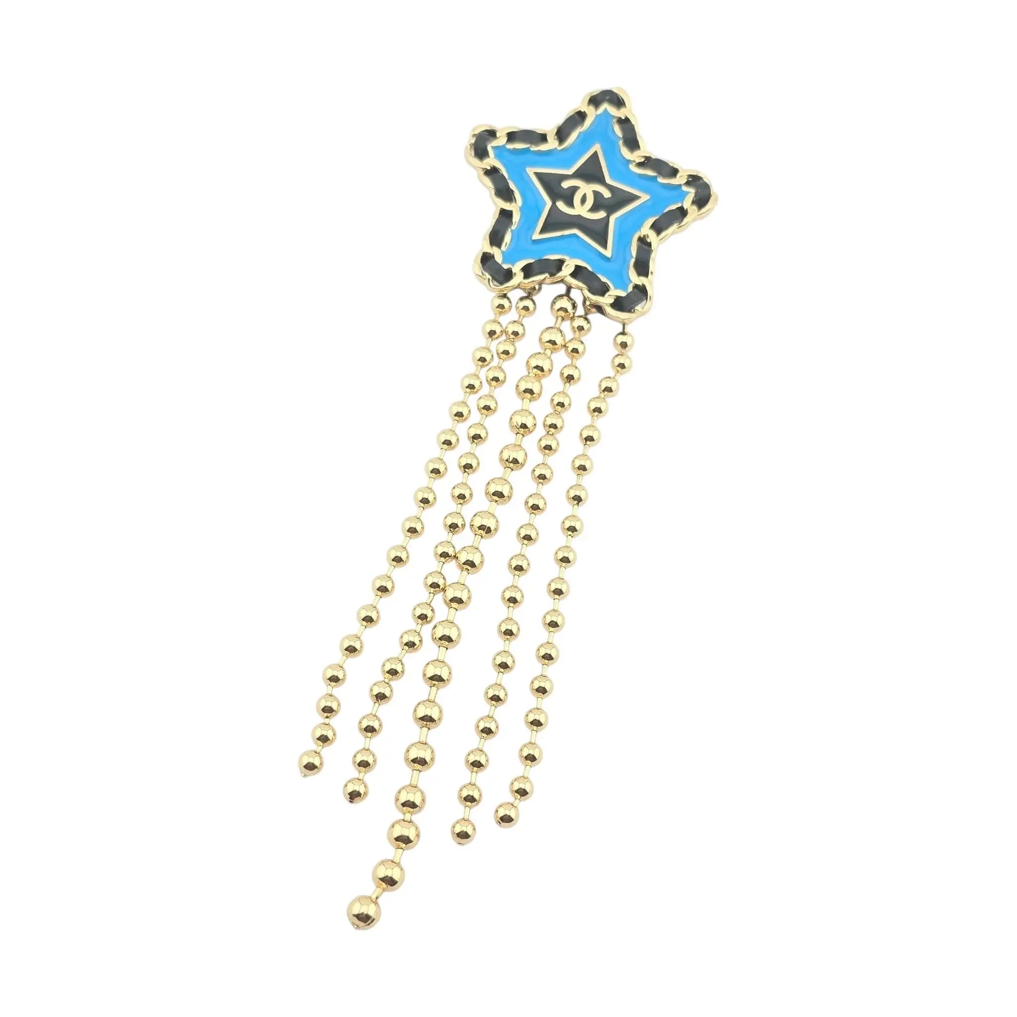 Chanel CC Blue Star Brooch 2024 CHANEL