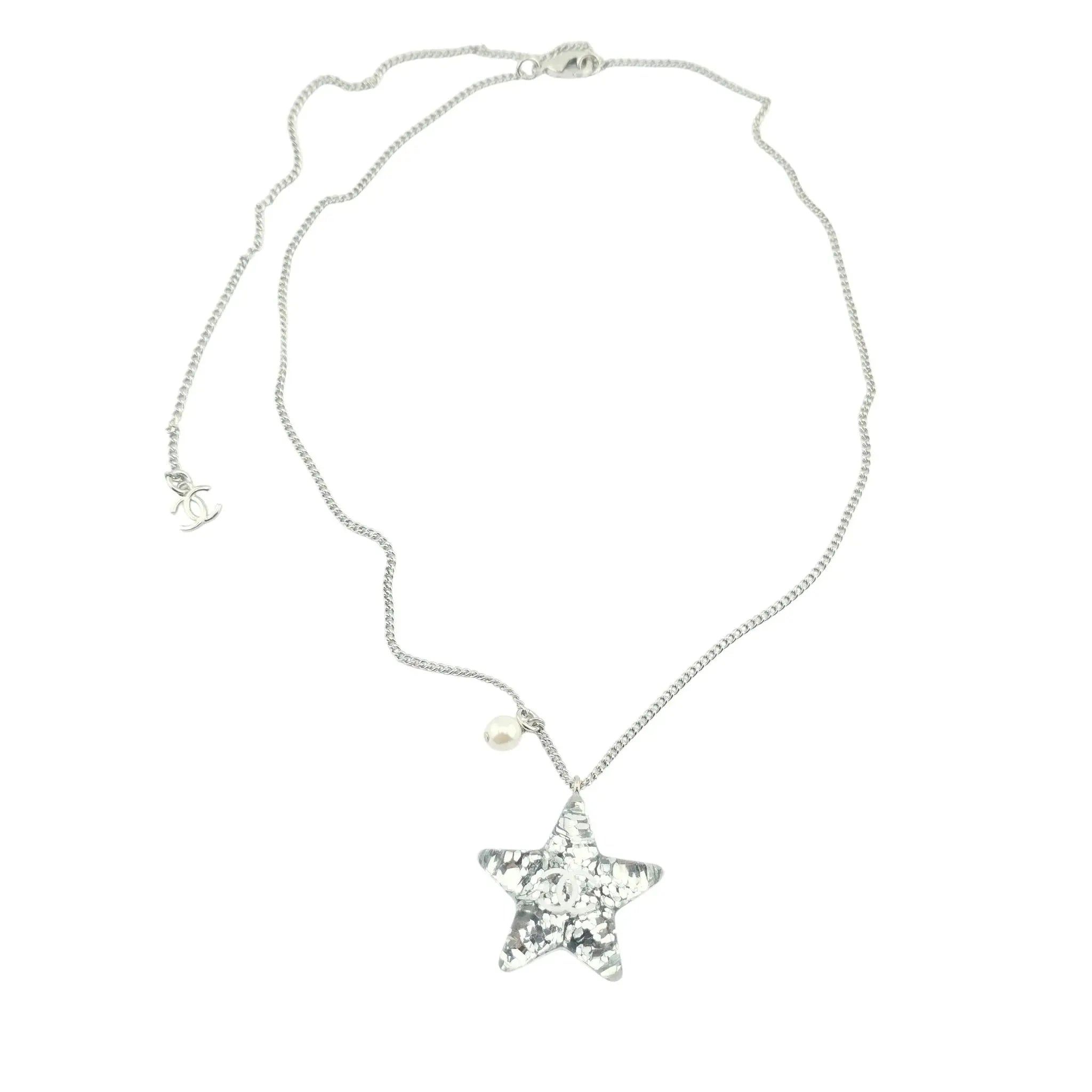 Chanel CC Resin Star Pendant Necklace 2025 CHANEL
