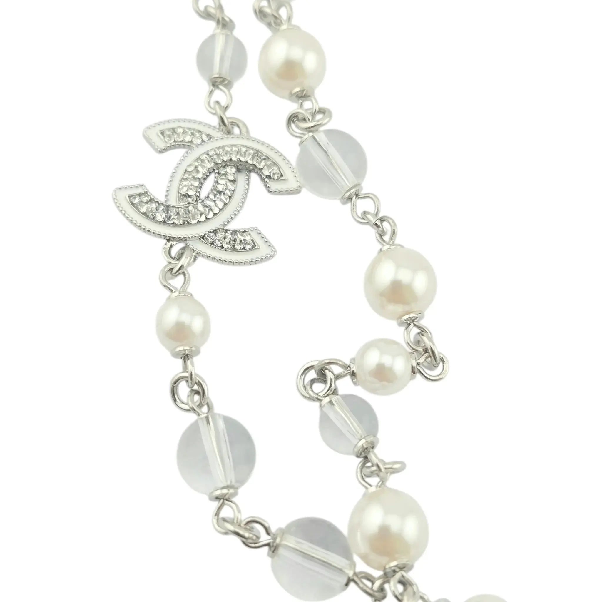 Chanel CC Faux Pearl Long Necklace 2025 CHANEL