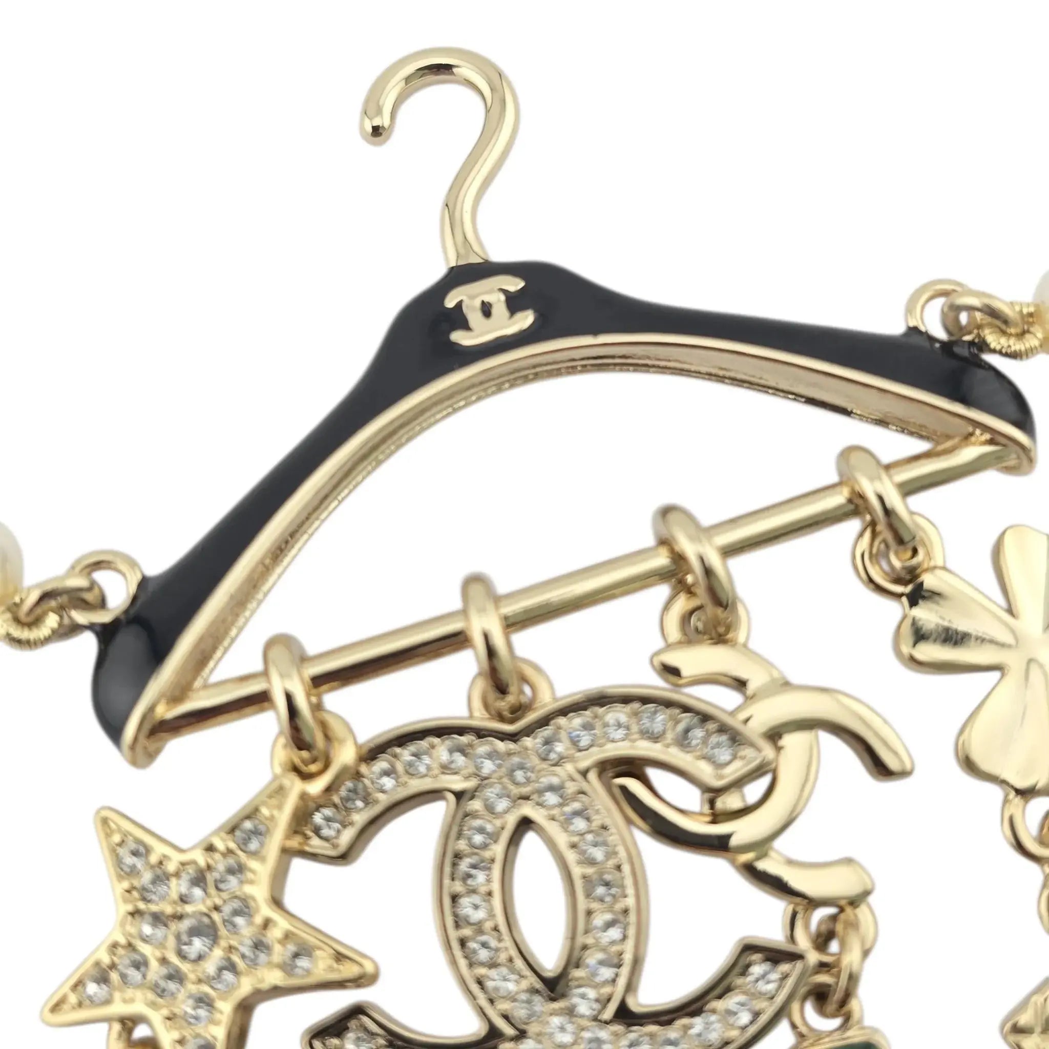 Chanel CC Faux Pearl Hanger Pendant Necklace 2023 CHANEL