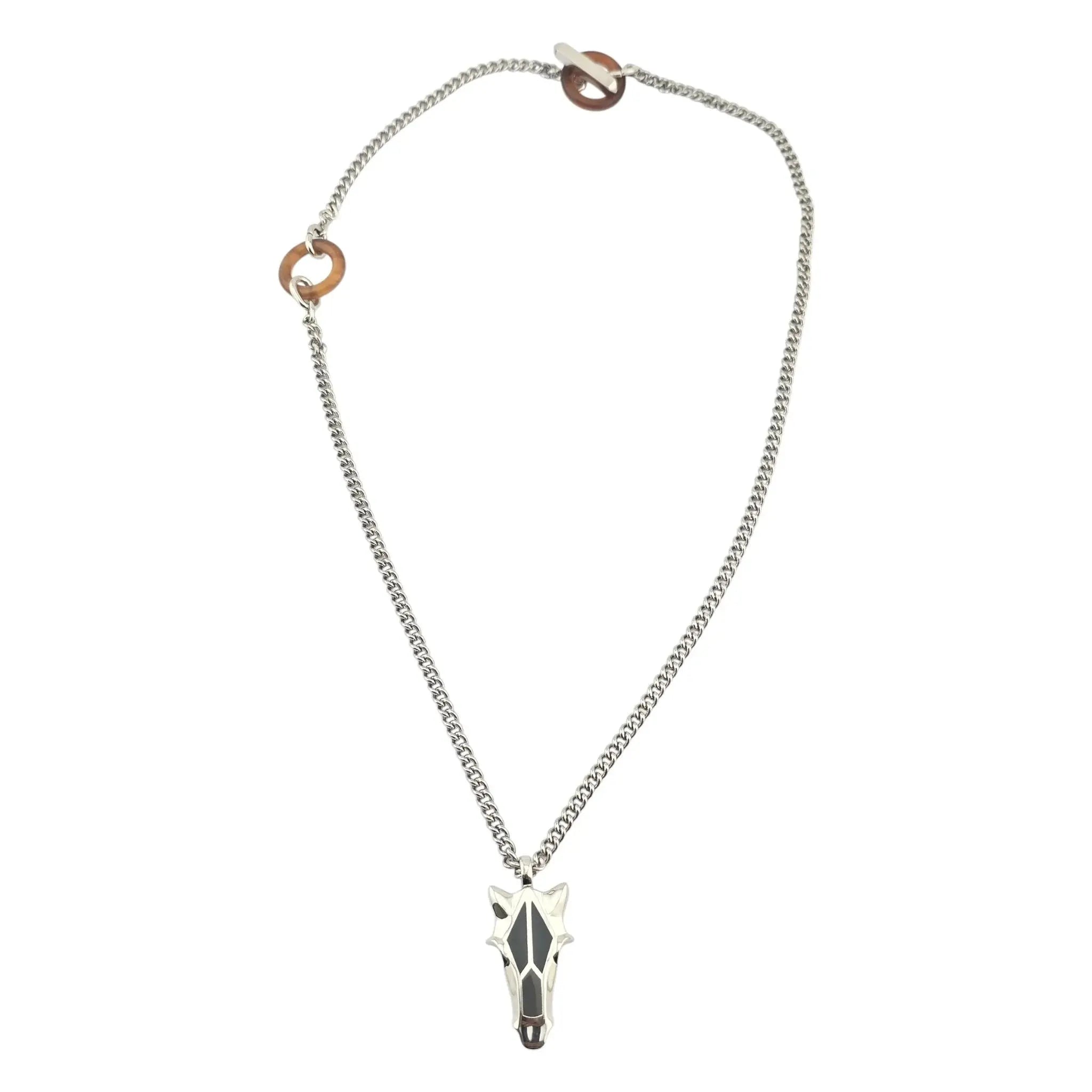 Hermès Destrier Necklace Duo De Gris HERMES