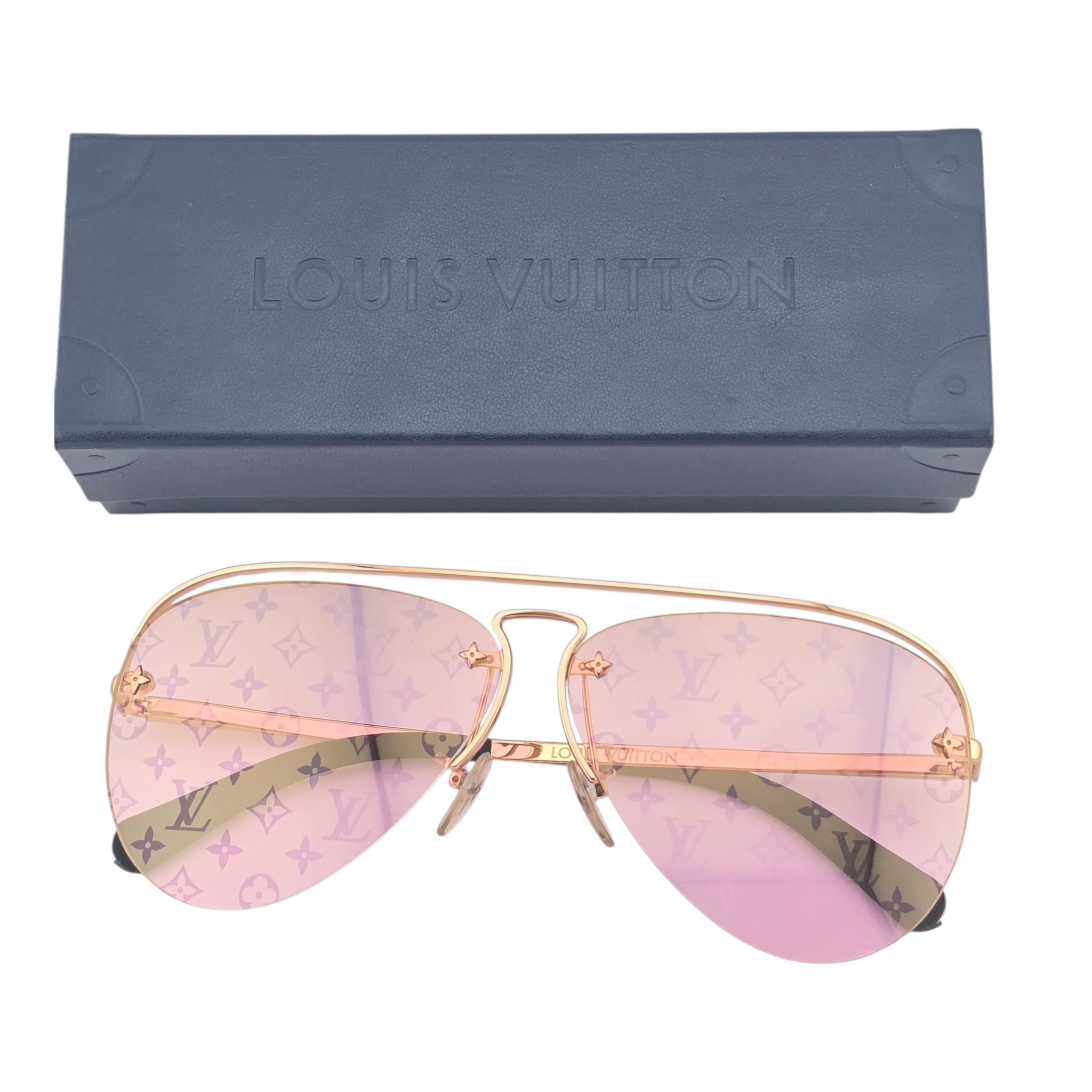 LOUIS VUITTON LV GREASE GOLD SUNGLASSES