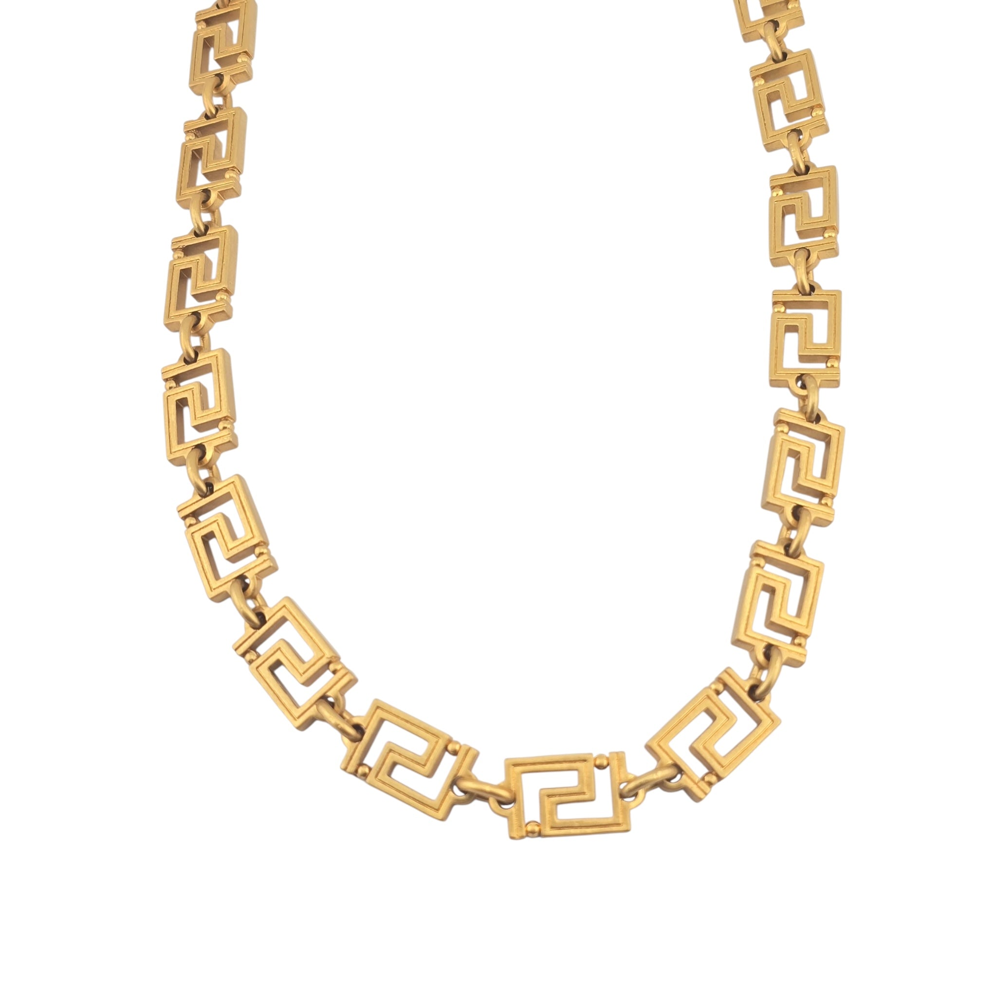 Versace Gold Greca Necklace