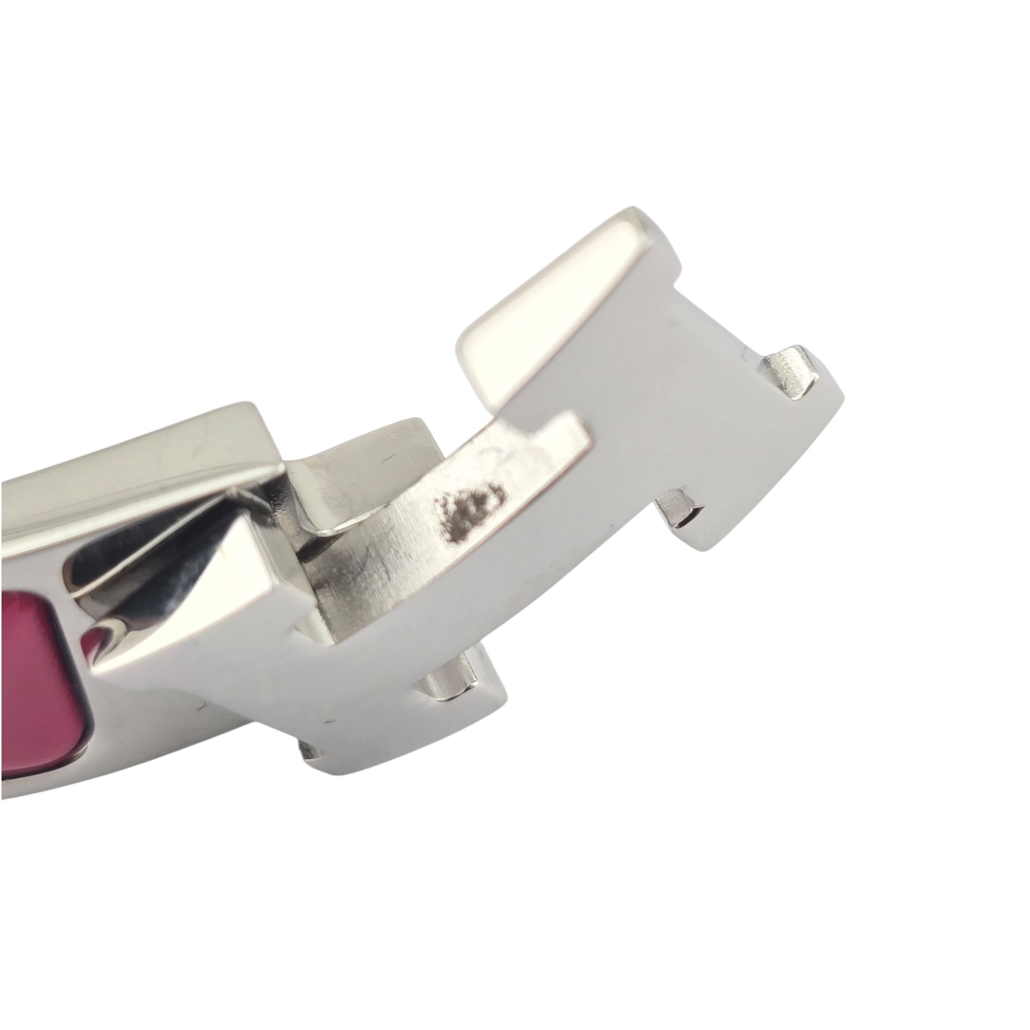 Hermes Clic H Bracelet Pink Palladium GM