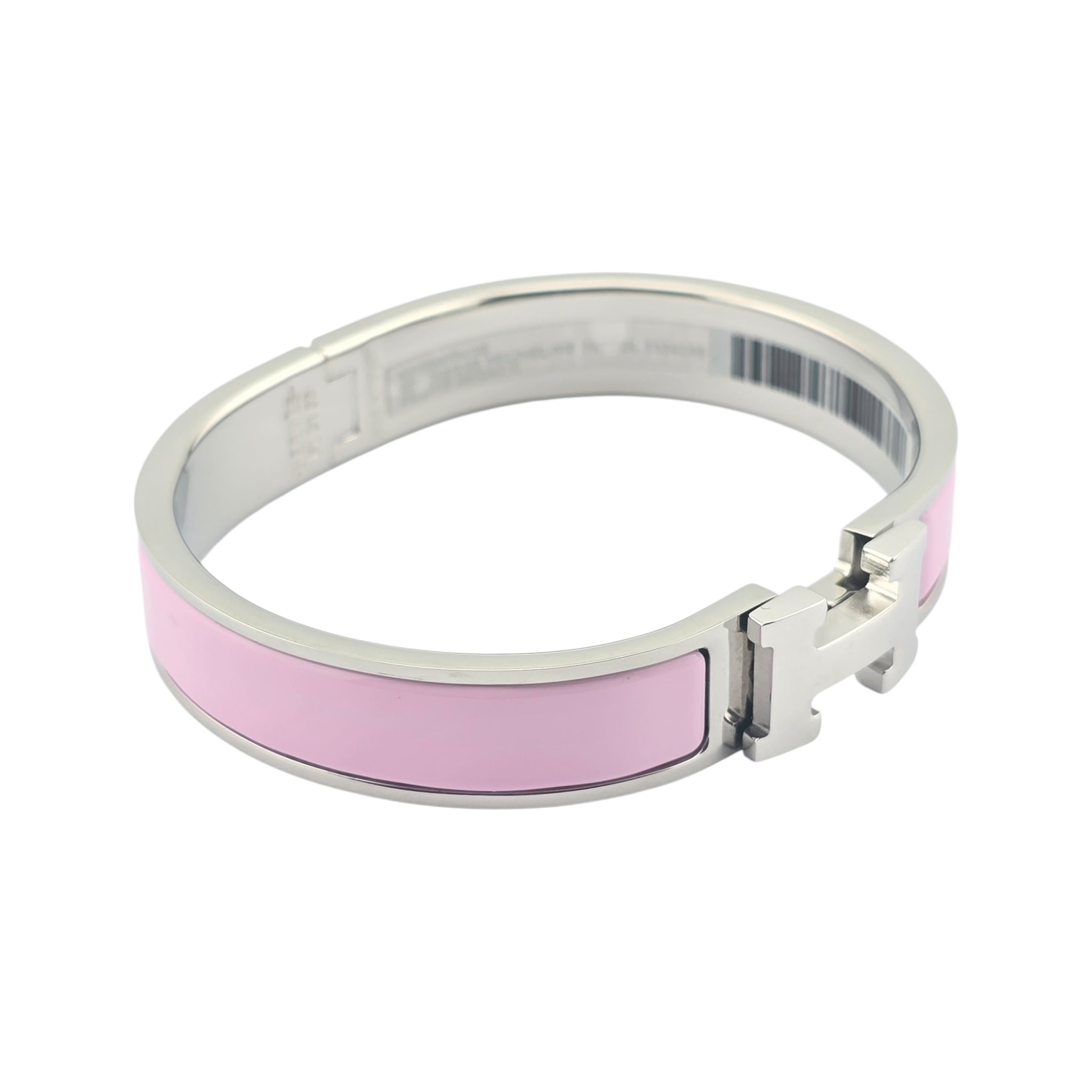 Hermes Clic H Bracelet Pink Palladium GM