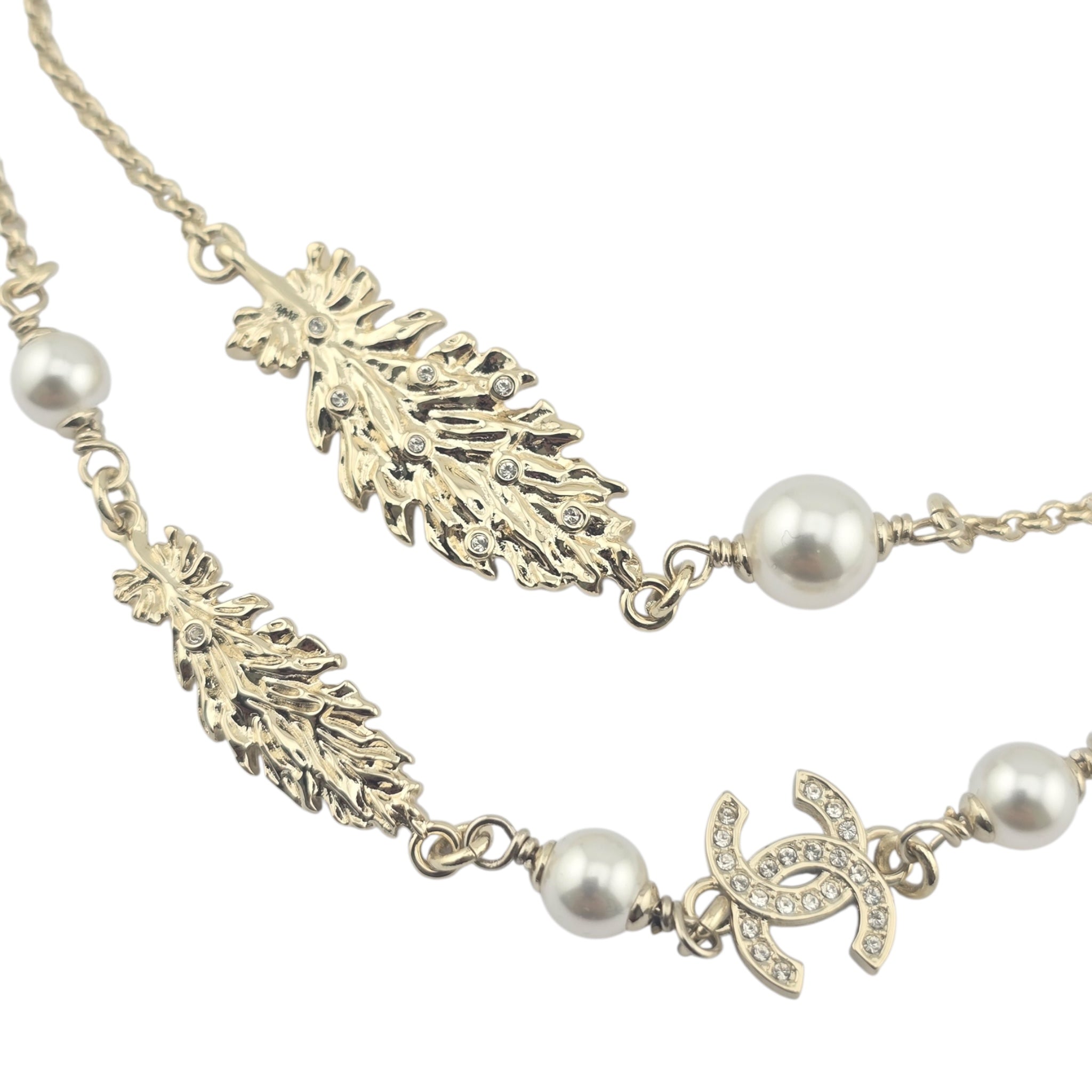 Chanel CC Long Necklace Gold 2025