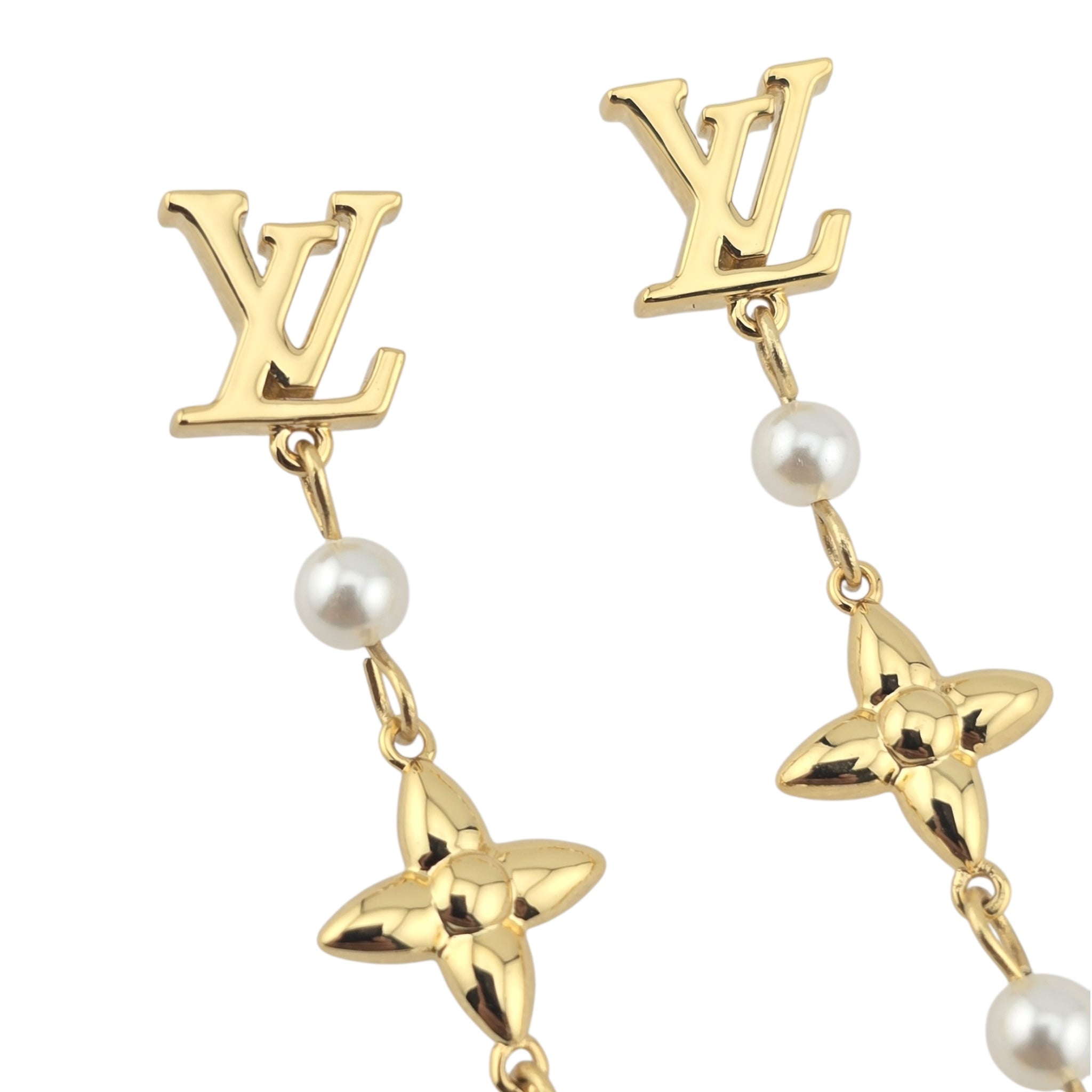 Louis Vuitton LV Louisa Gold Earrings LOUIS VUITTON