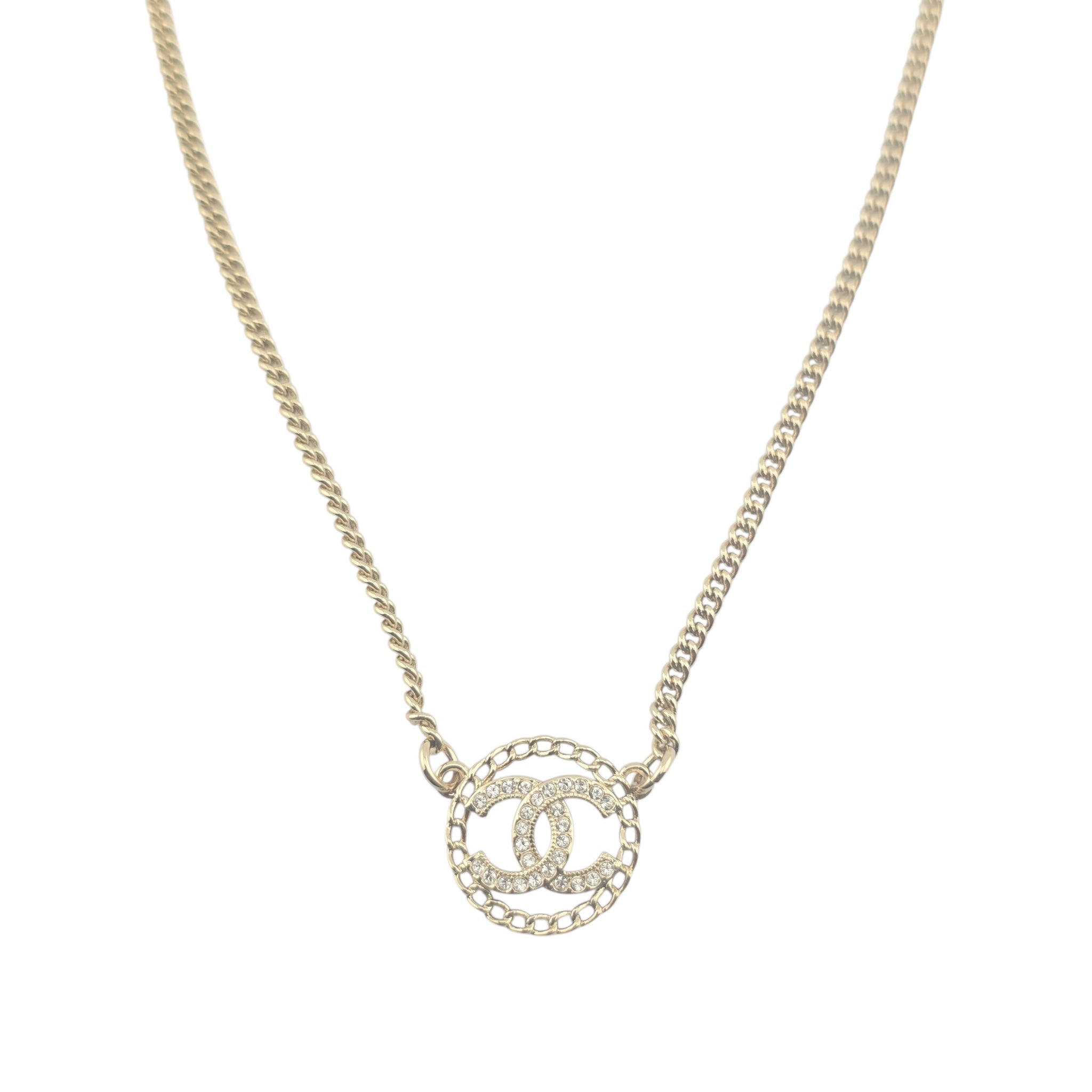 Chanel CC Round Pendant Necklace 2025 CHANEL