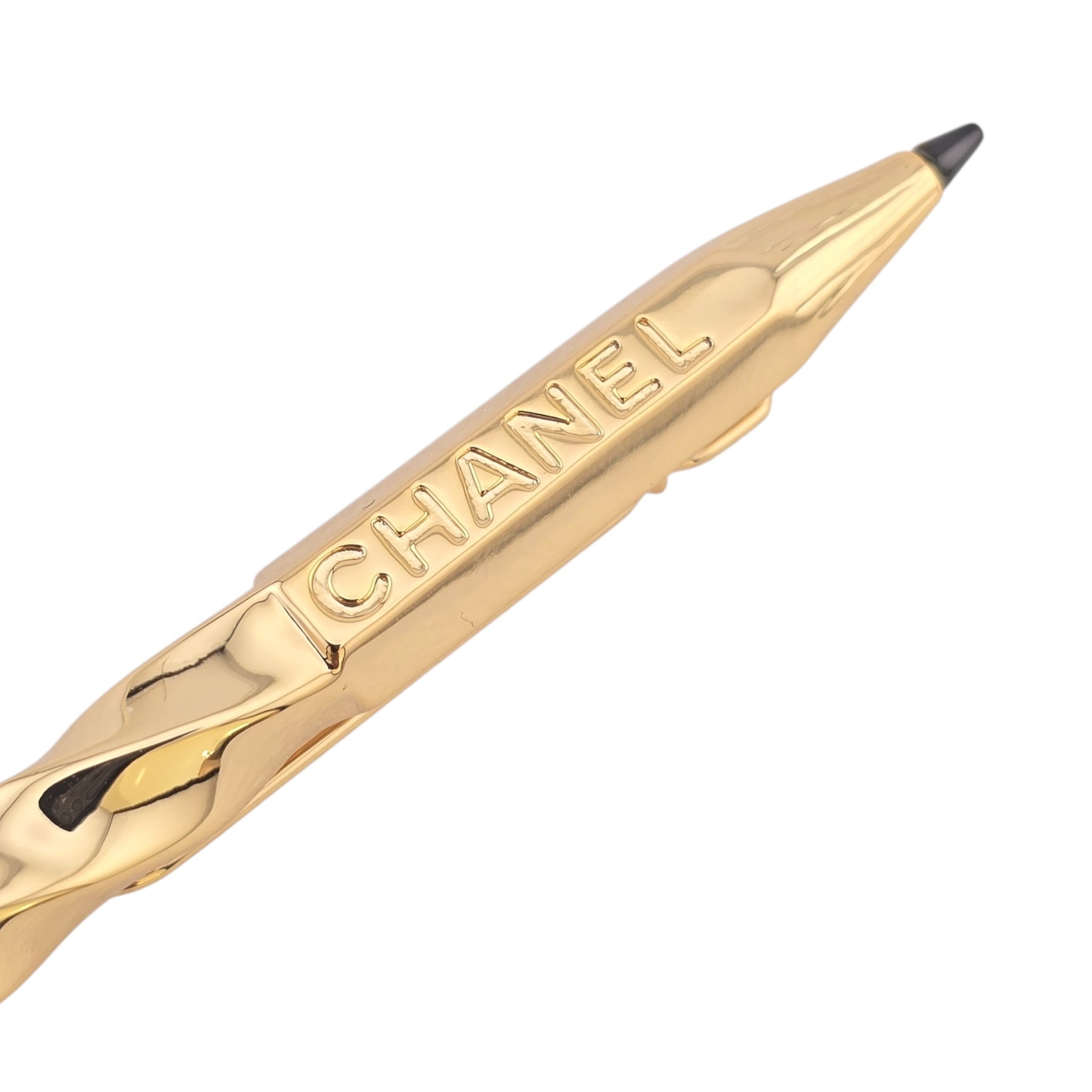 Chanel CC Gold Pencil Hair Clip Barrette 2025 CHANEL