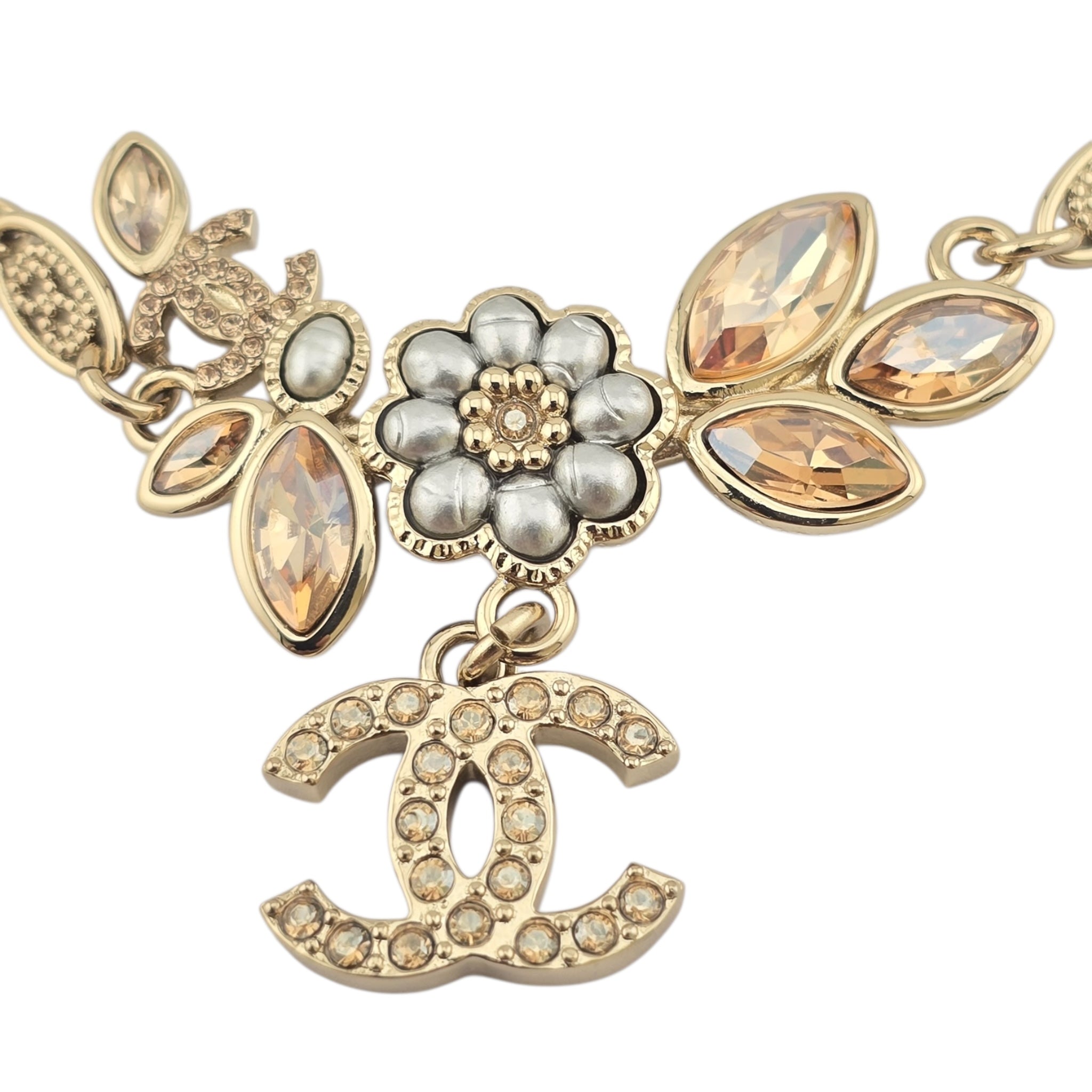 Chanel CC Gold Floral Bracelet 2022 CHANEL