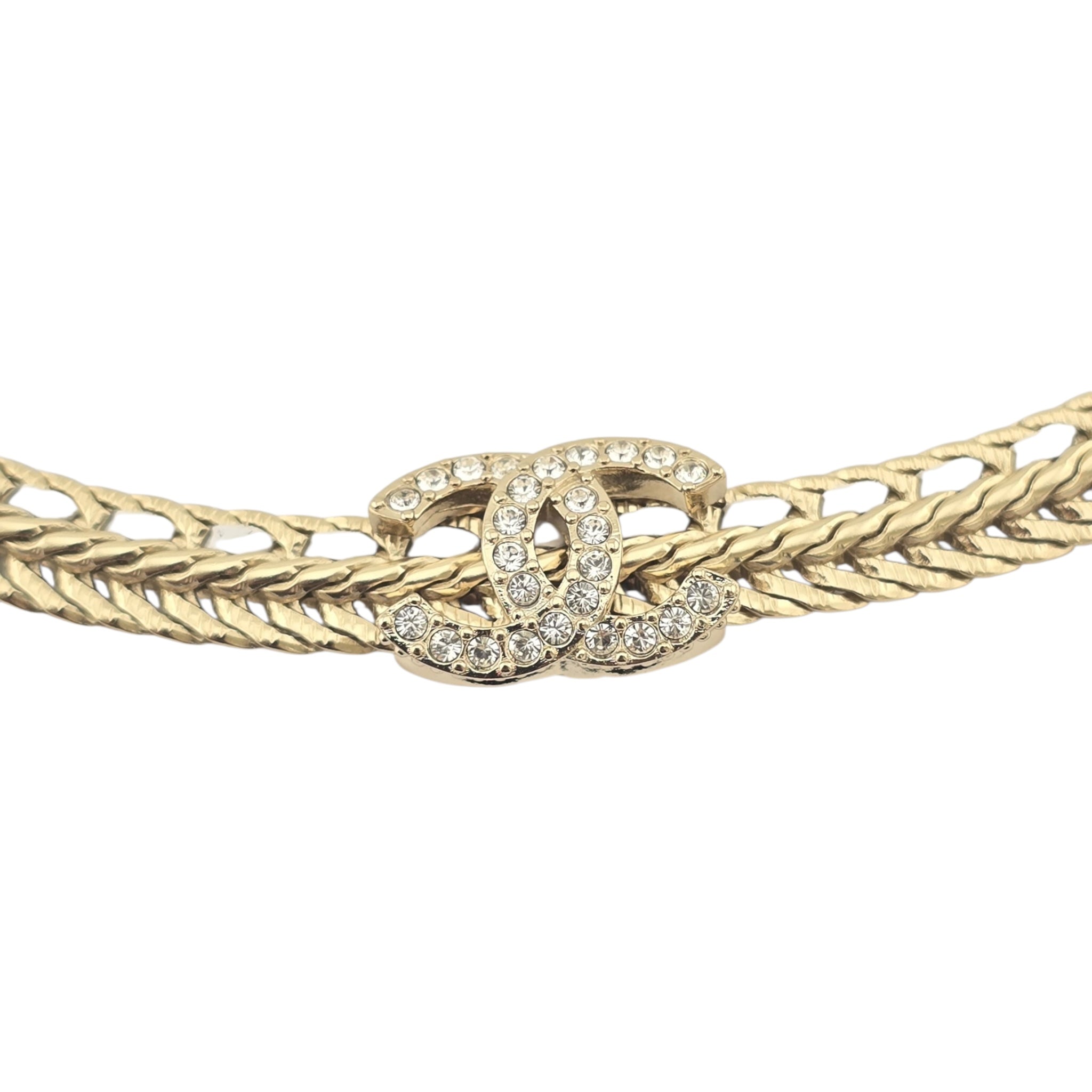 Chanel CC Leather Choker Necklace 2022 CHANEL