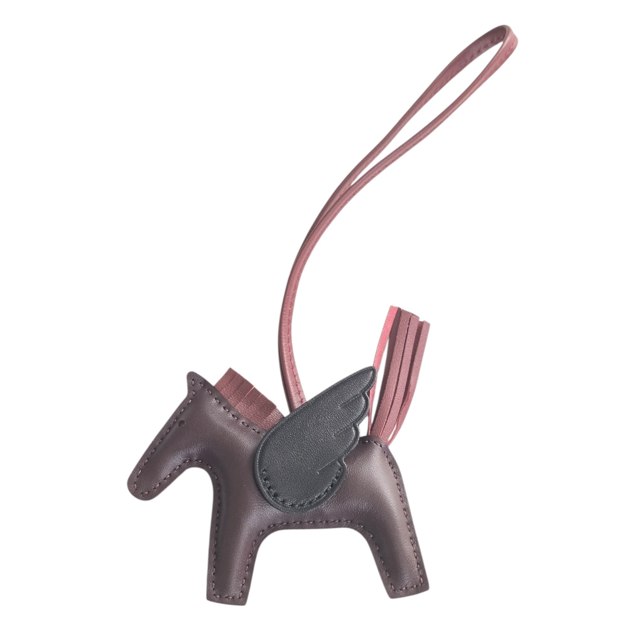 Hermes Rodeo Pegase PM Bag Charm Rouge Sellier/Rouge H/Black HERMES