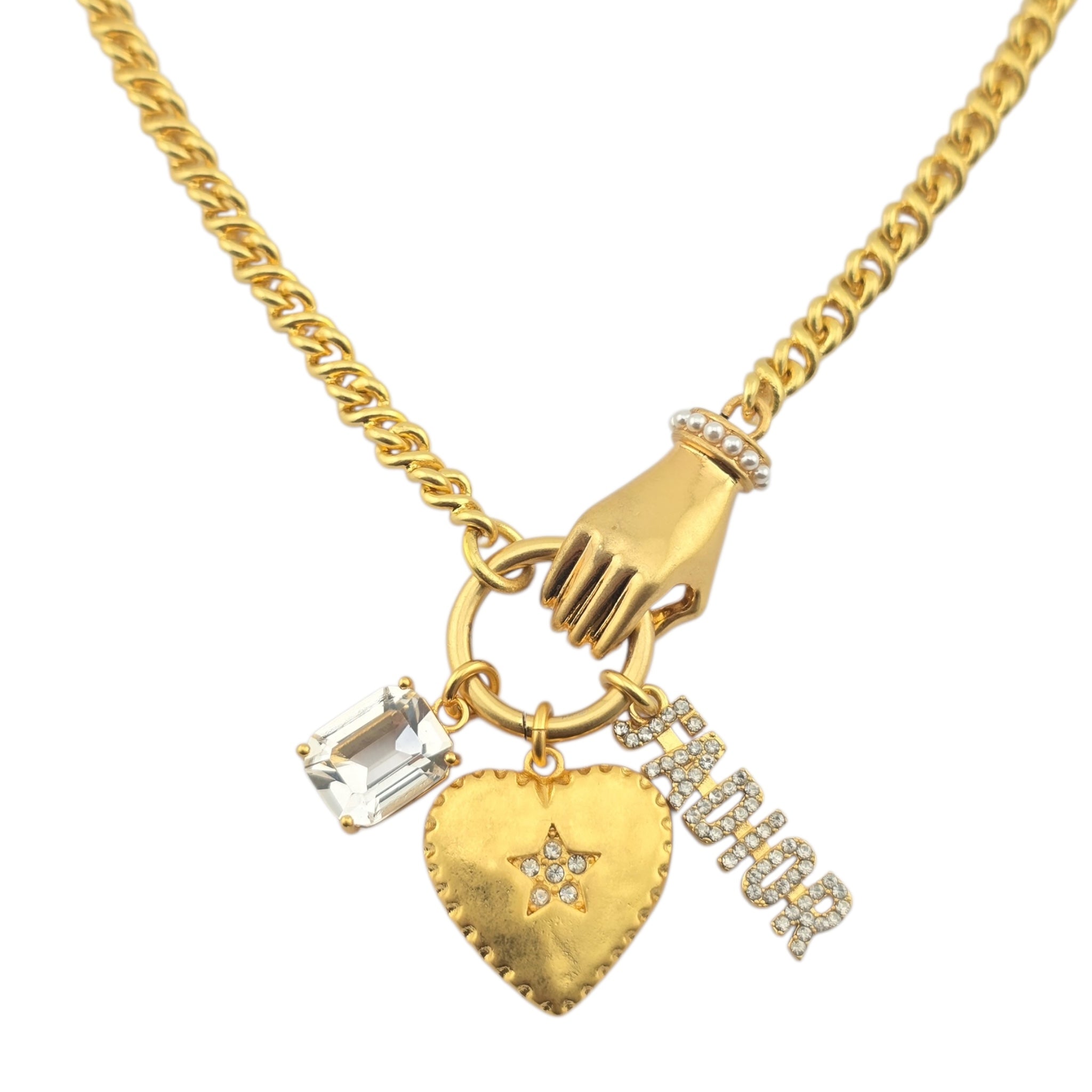 Christian Dior CD Gold J'Adior Necklace