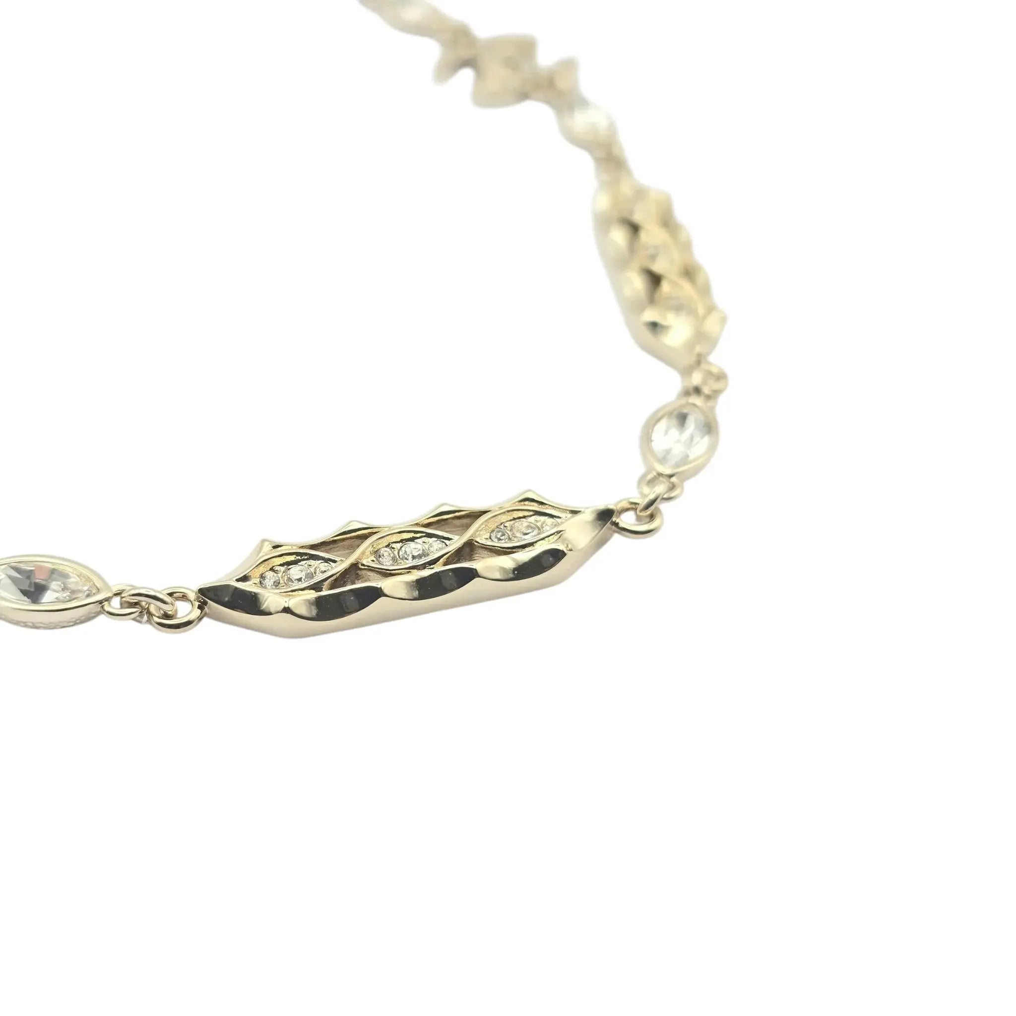 Chanel CC Gold Crystal/Pearl Necklace 2024 CHANEL