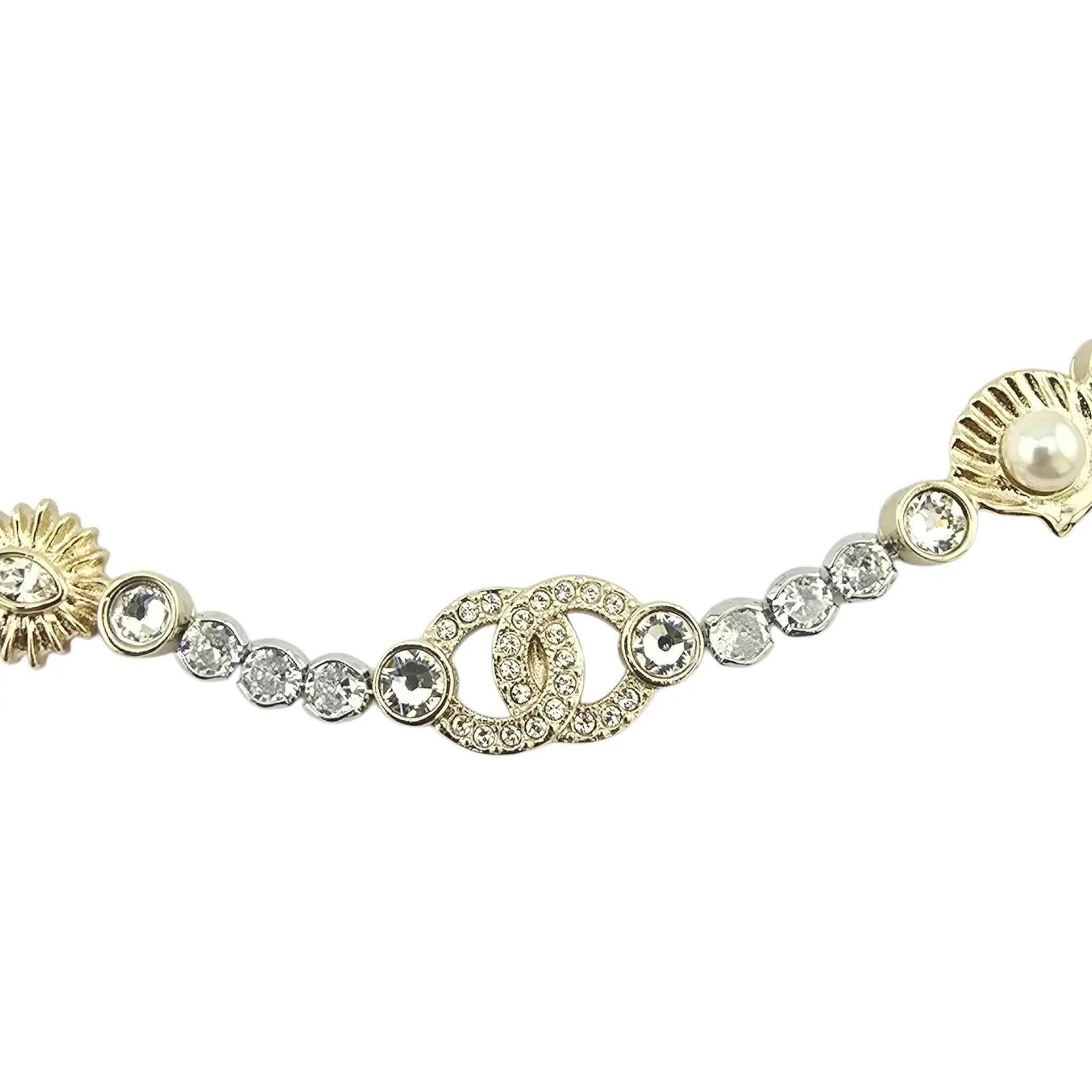 Chanel CC Crystal Charms Choker Necklace 2025 CHANEL