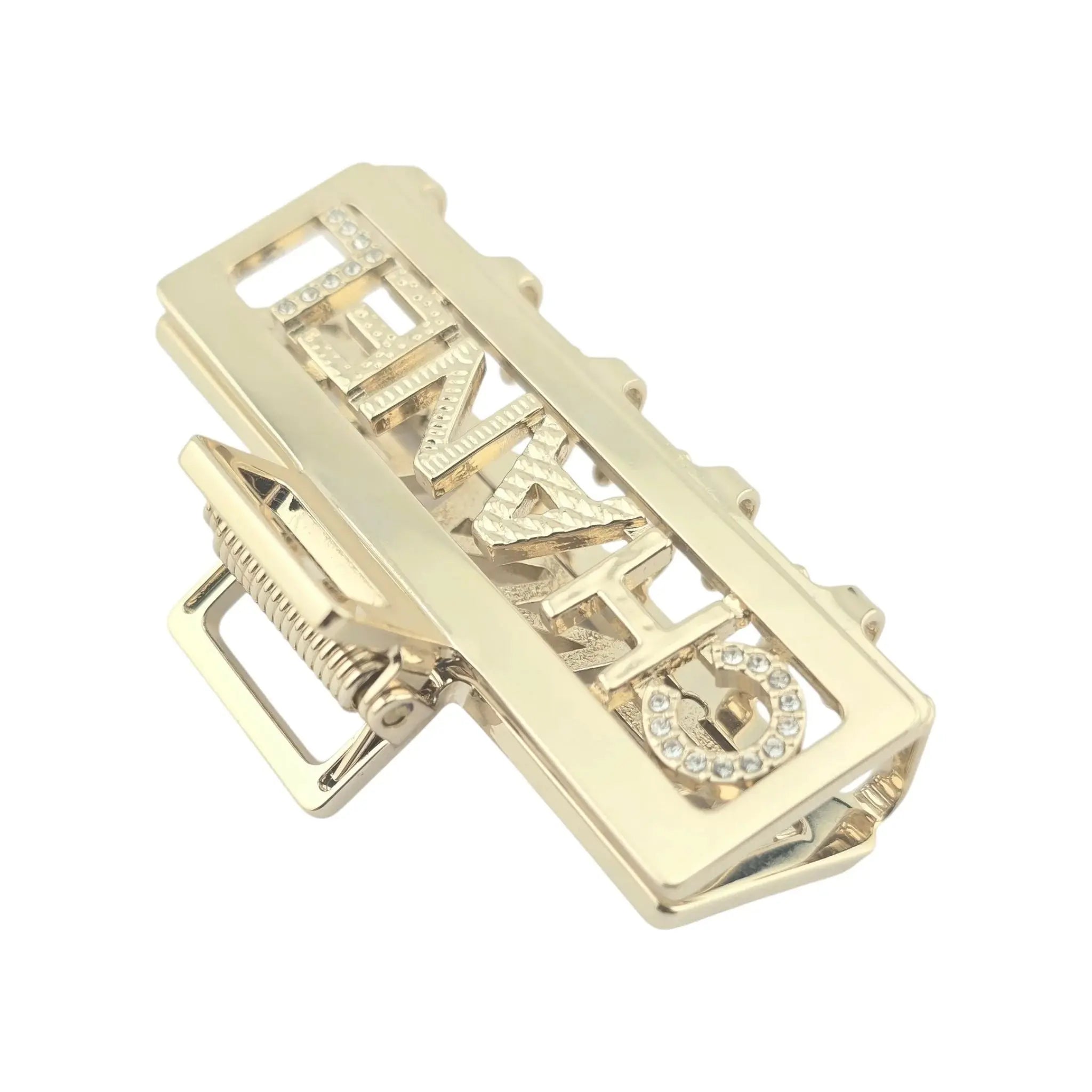 Chanel CC Crystal Gold Hair Clip Claw 2022 CHANEL