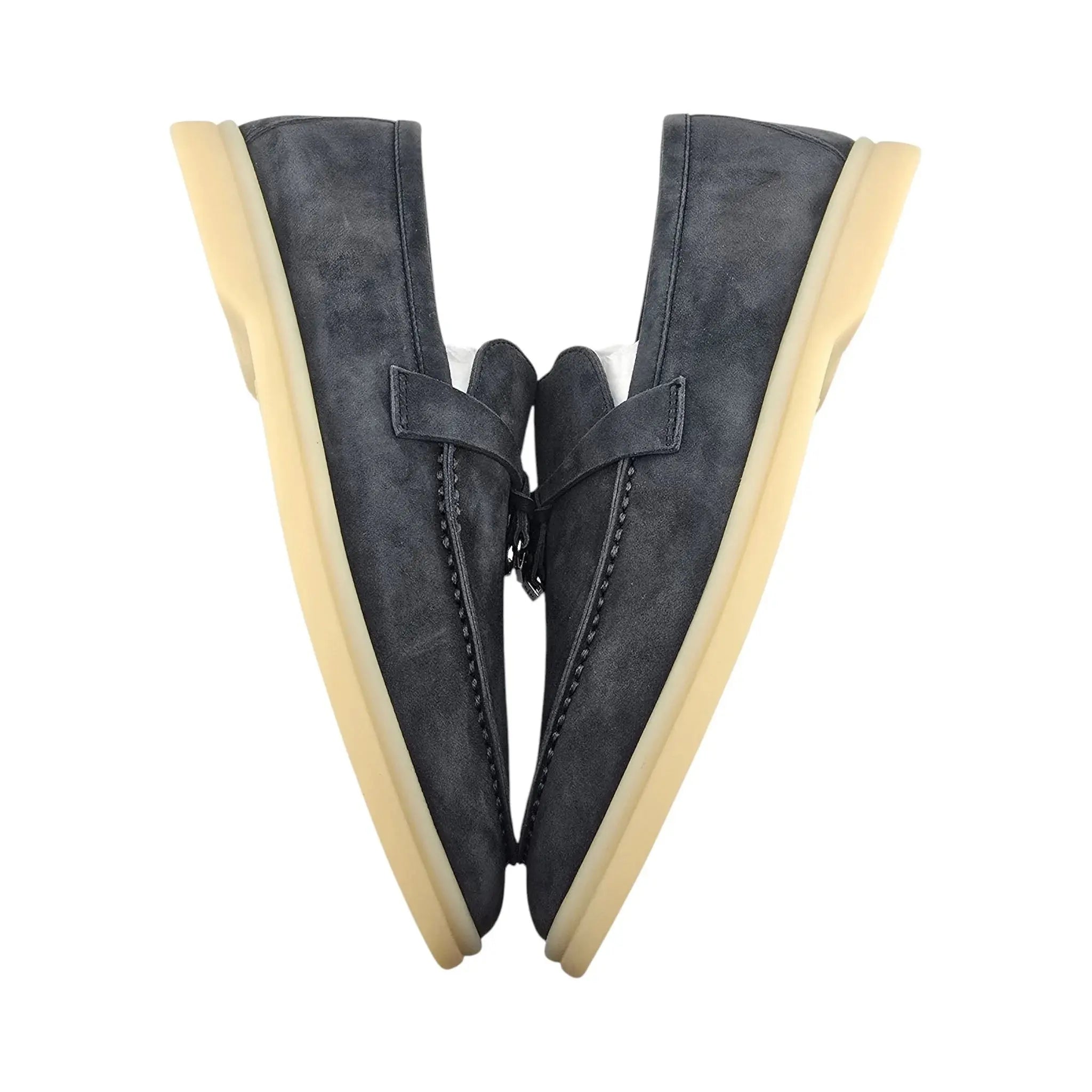 Loro Piana Summer Charms Walk Loafer - Caviar Black - 40 LORO PIANA