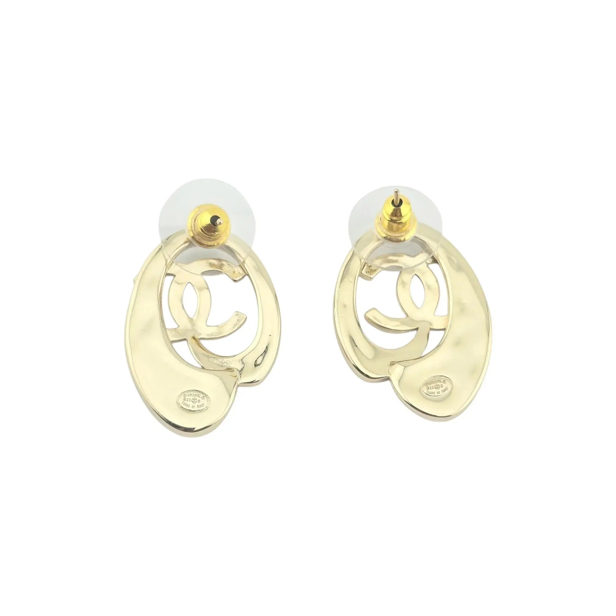 Chanel CC Crystal Stud Earrings 2023 CHANEL