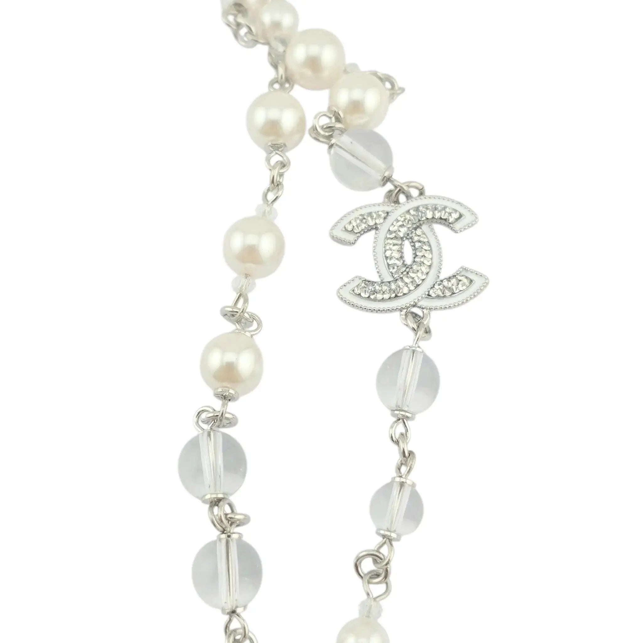 Chanel CC Faux Pearl Long Necklace 2025 CHANEL