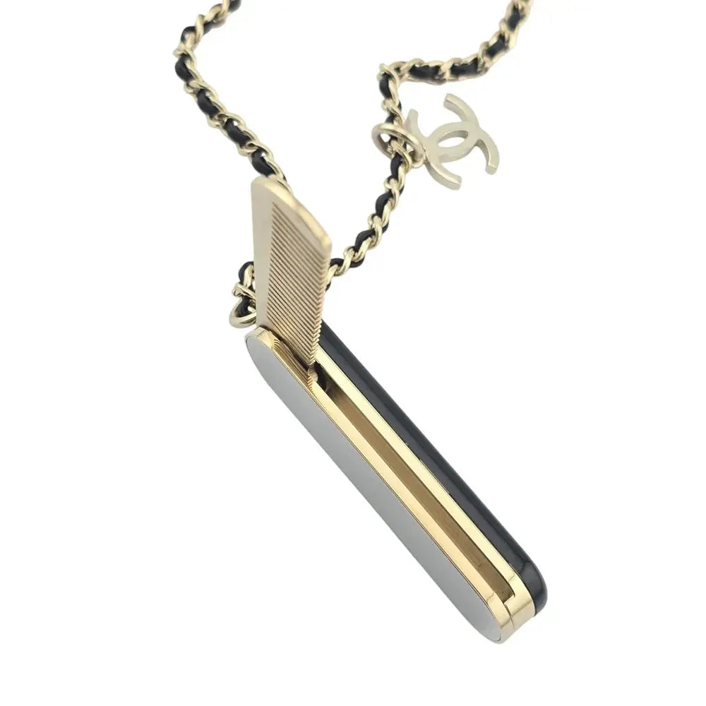 Chanel Black Gold Comb Necklace 22-23FW CHANEL