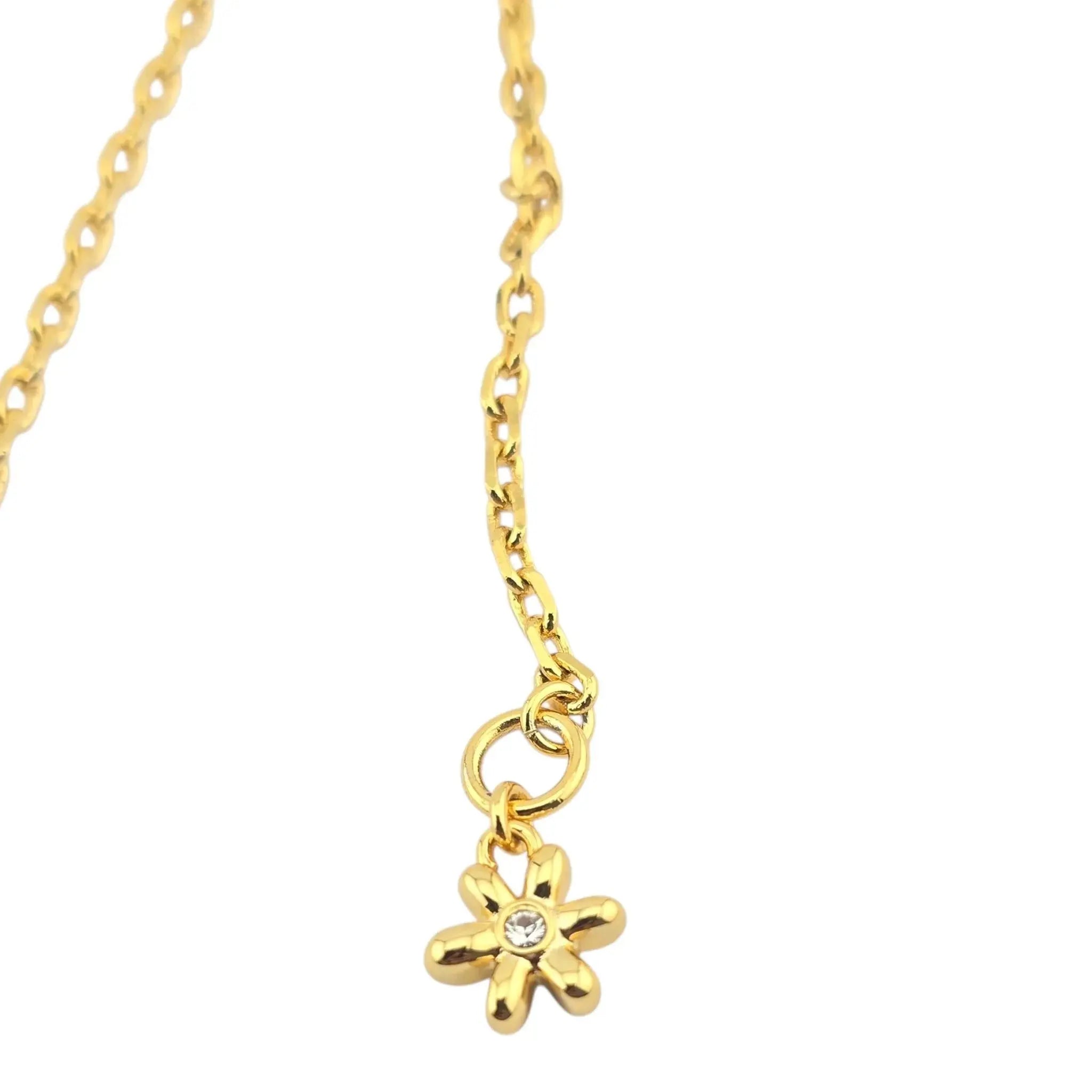 Chanel CC Gold Floral Necklace 2023 CHANEL