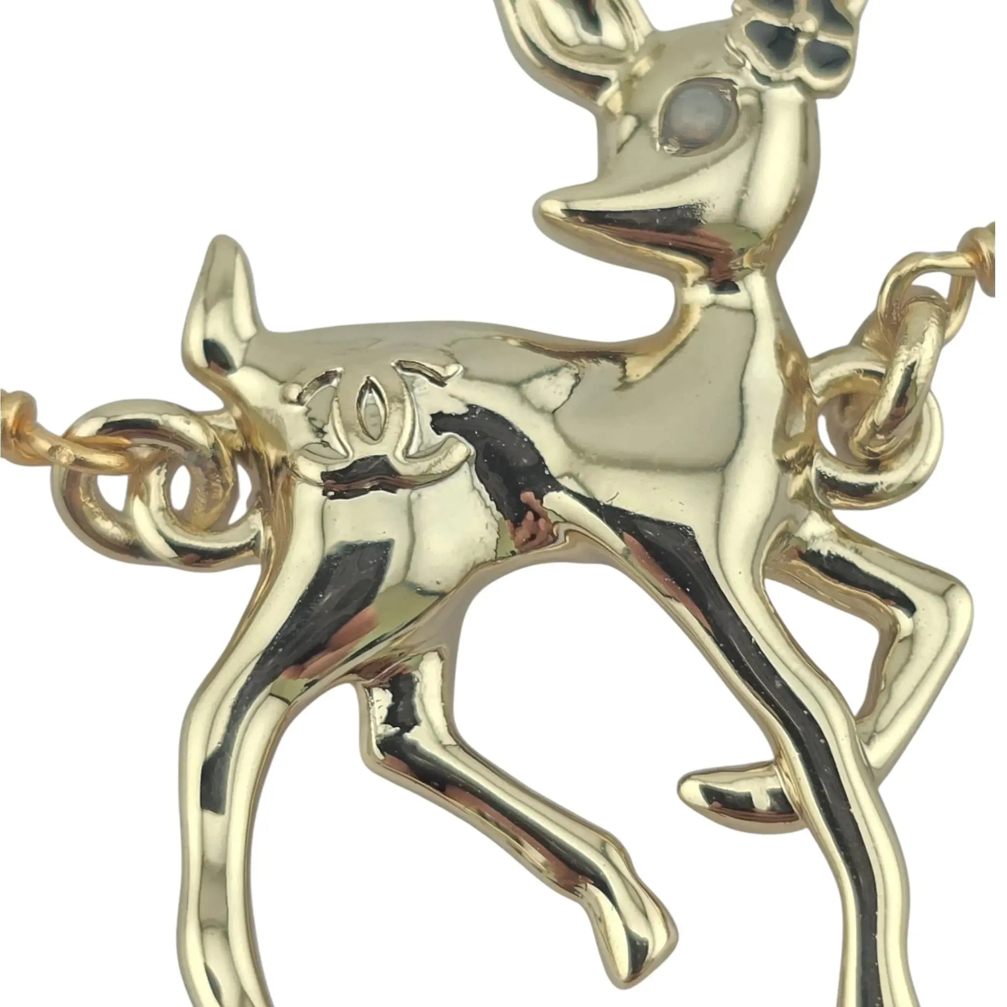 Chanel CC Deer Gold Choker Necklace 2025 CHANEL