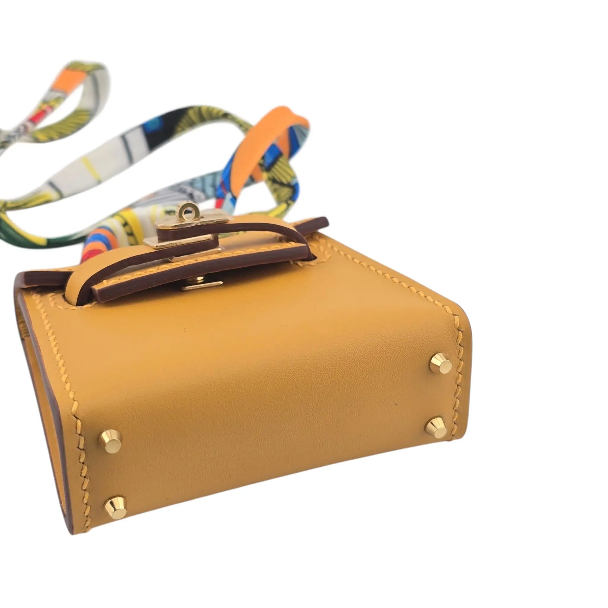 Hermes Mini Kelly Twilly Bag Charm Jaune Foin HERMES