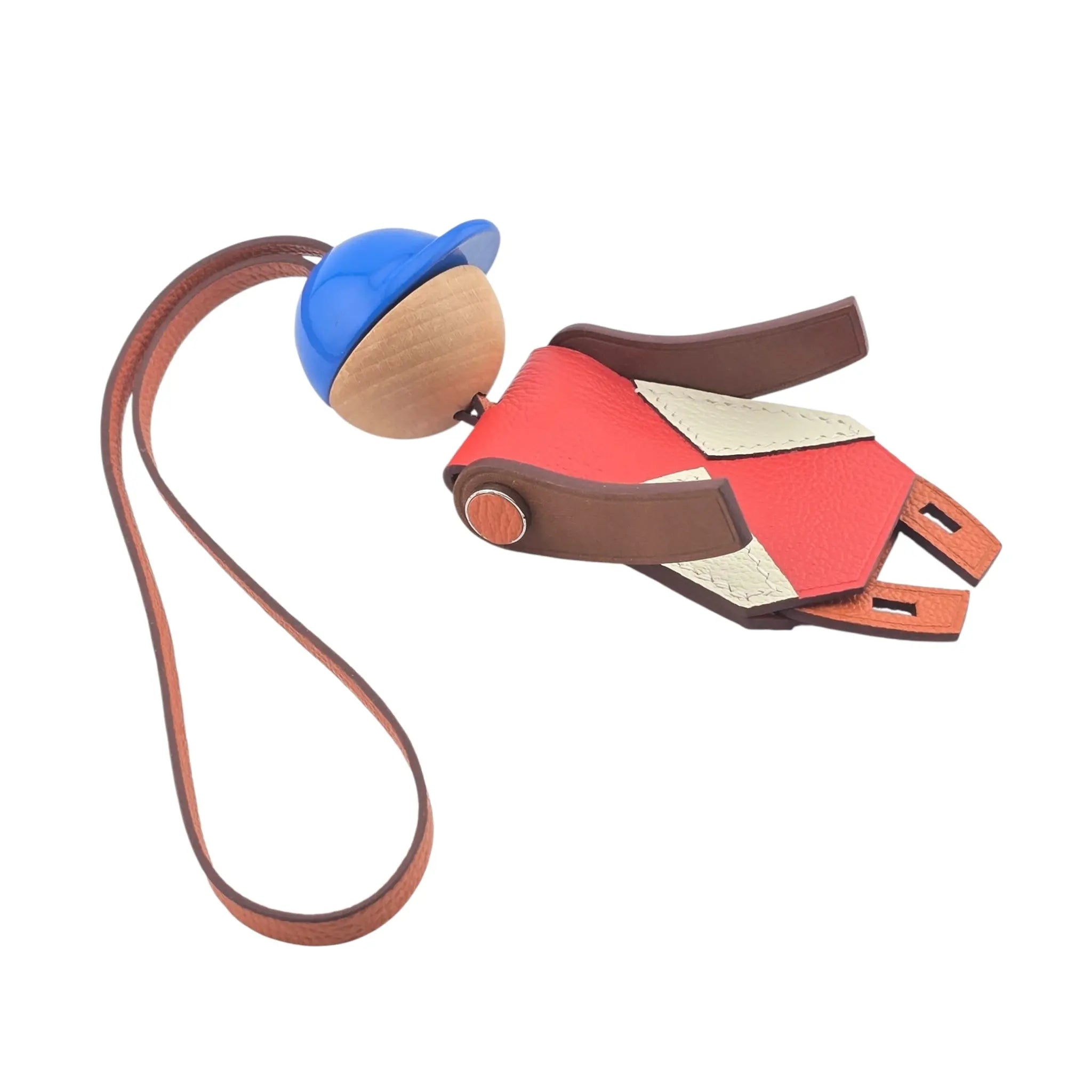 Hermes Jockey Chevre Myzore Chevre Barenia Bag Charm HERMES