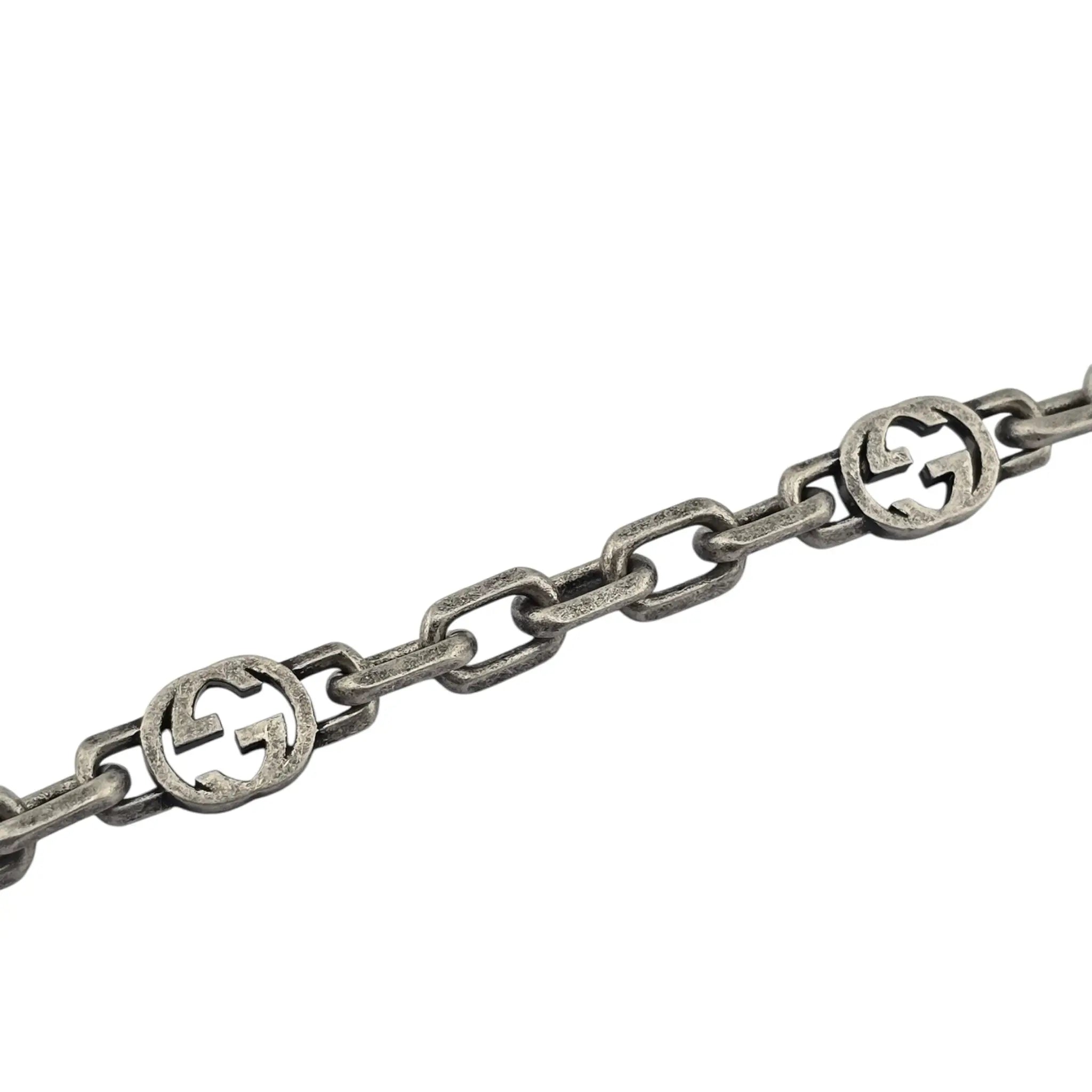 GUCCI GG 925 Sterling Silver Bracelet GUCCI