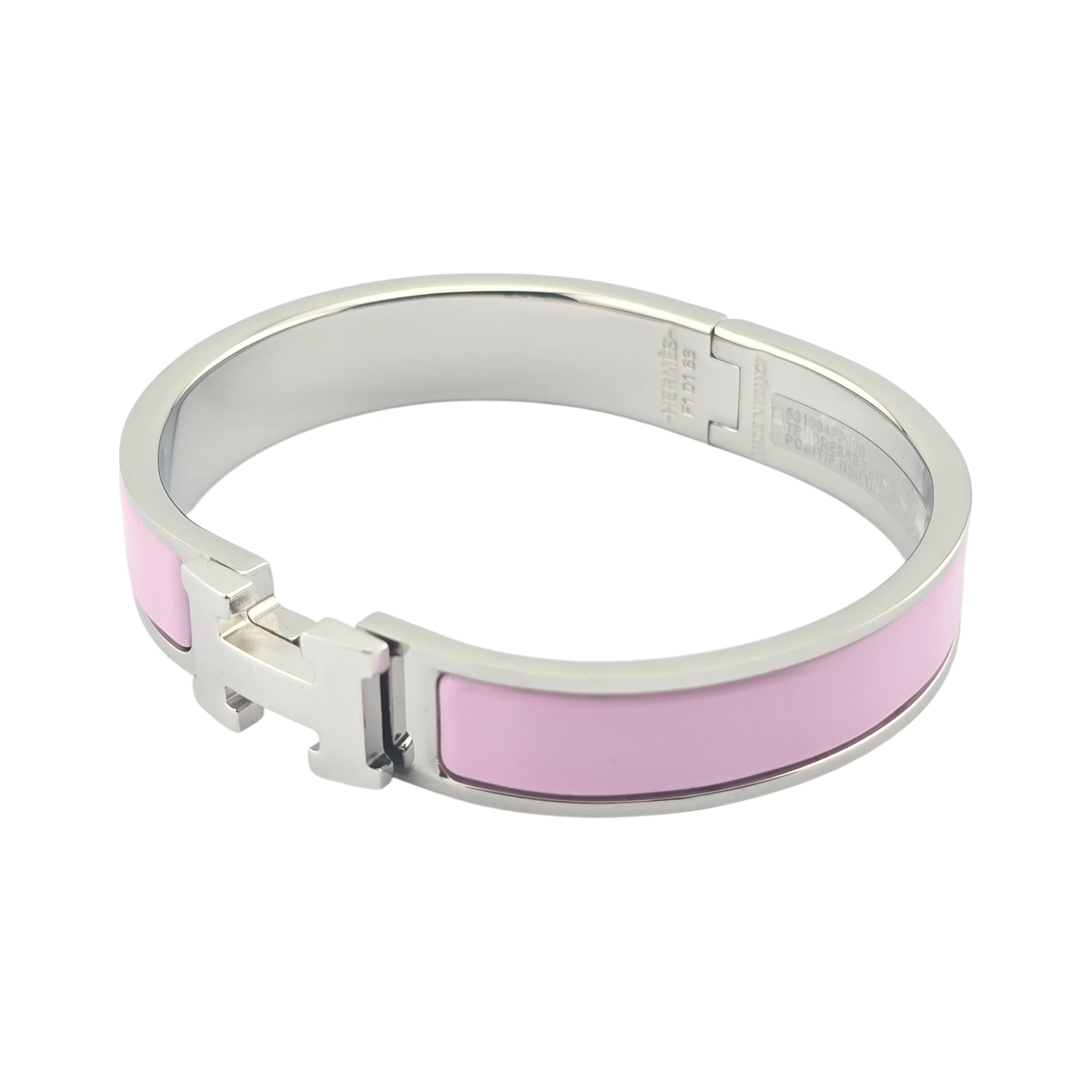 Hermes Clic H Bracelet Pink Palladium GM