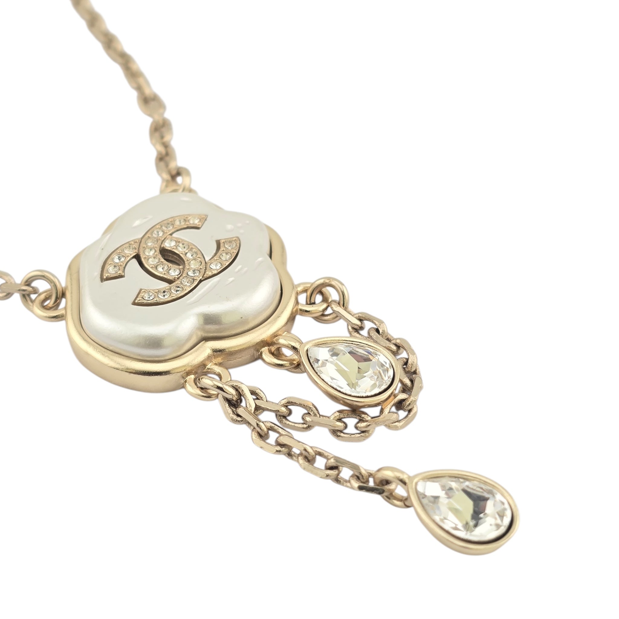 Chanel CC White Pendant Necklace 2025