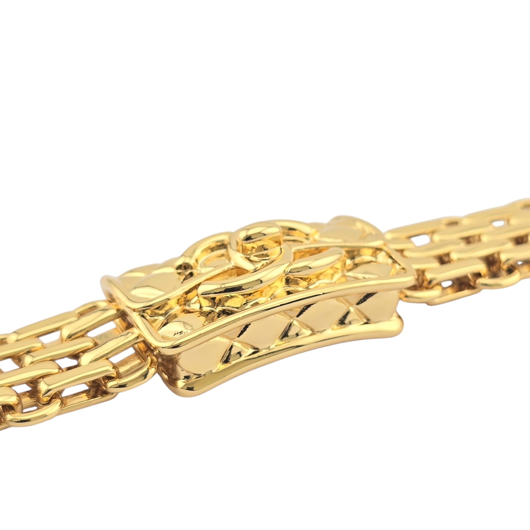Chanel Metal CC Chain Flap Bag Bracelet Gold B23