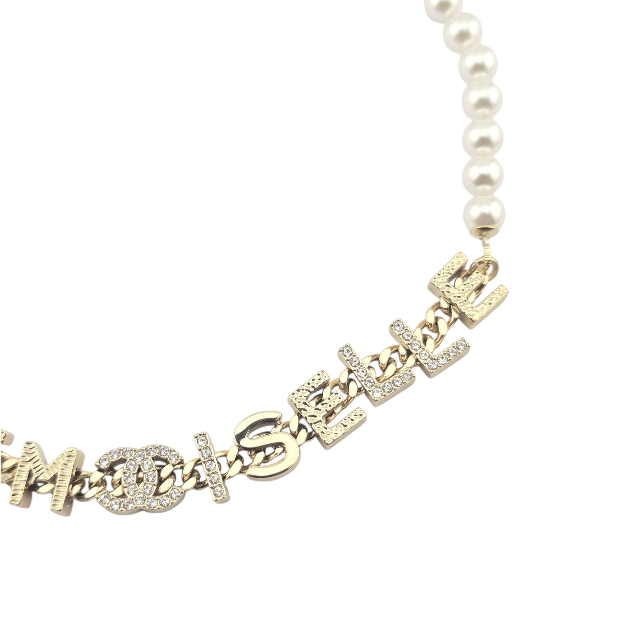 Chanel CC Gold Faux Pearl Necklace 2022 CHANEL