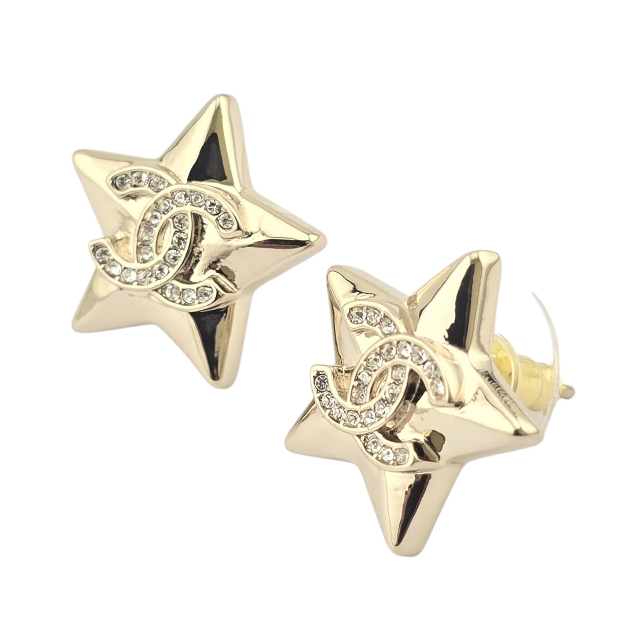 Chanel CC Gold Star Stud Earrings 2025 CHANEL