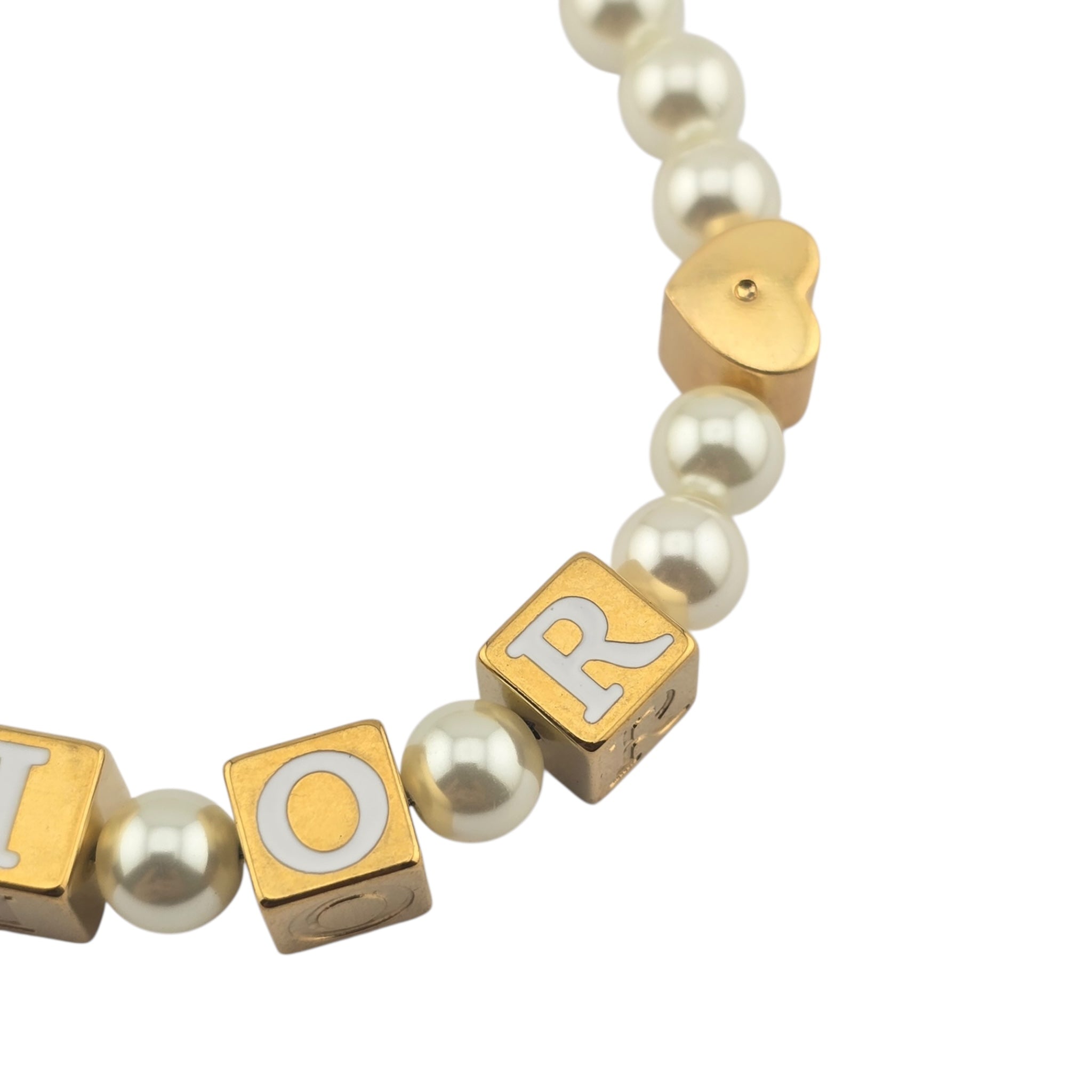 Christian Dior D-Dice Faux Pearl Bracelet DIOR