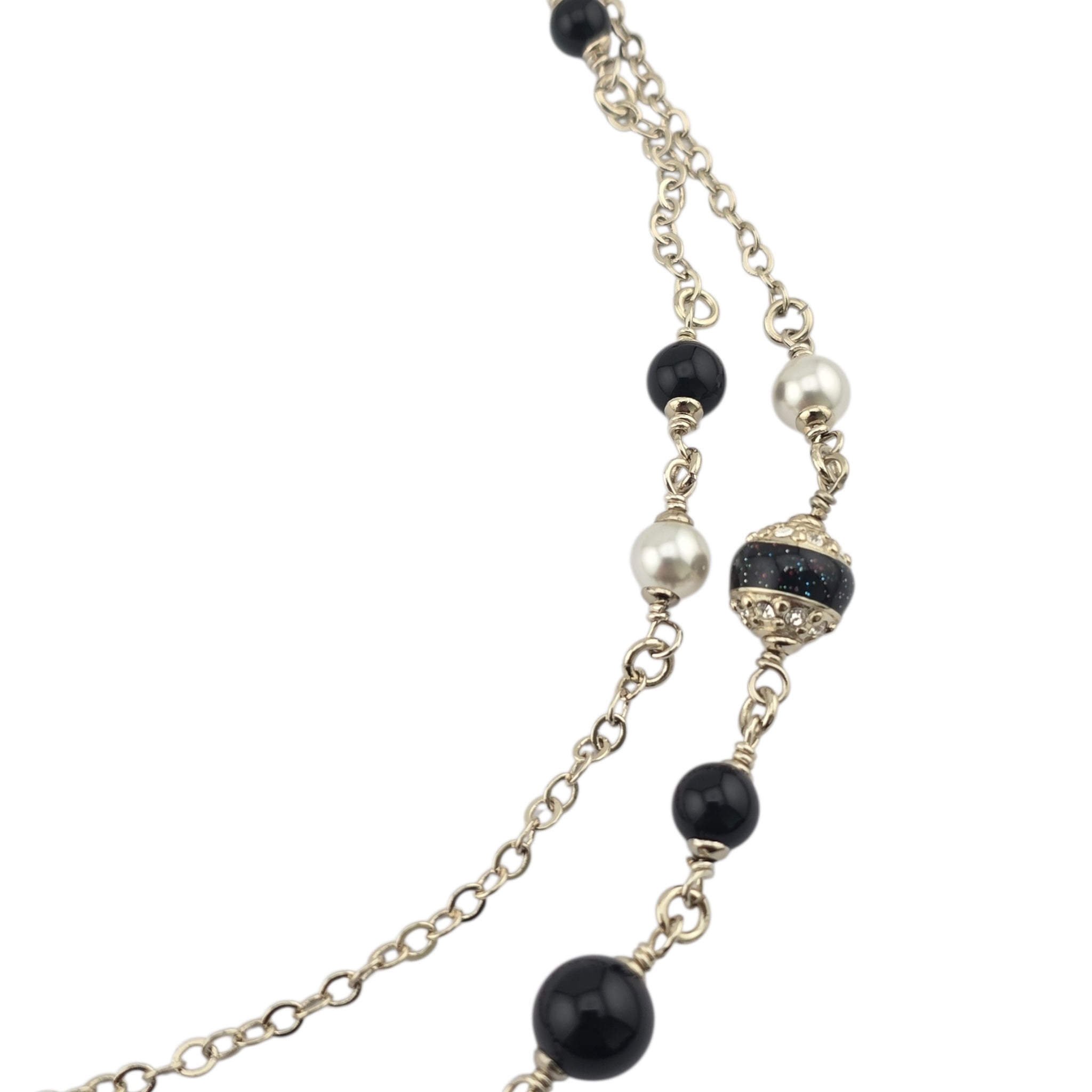 Chanel CC Gold Black Bow Necklace 2025 CHANEL