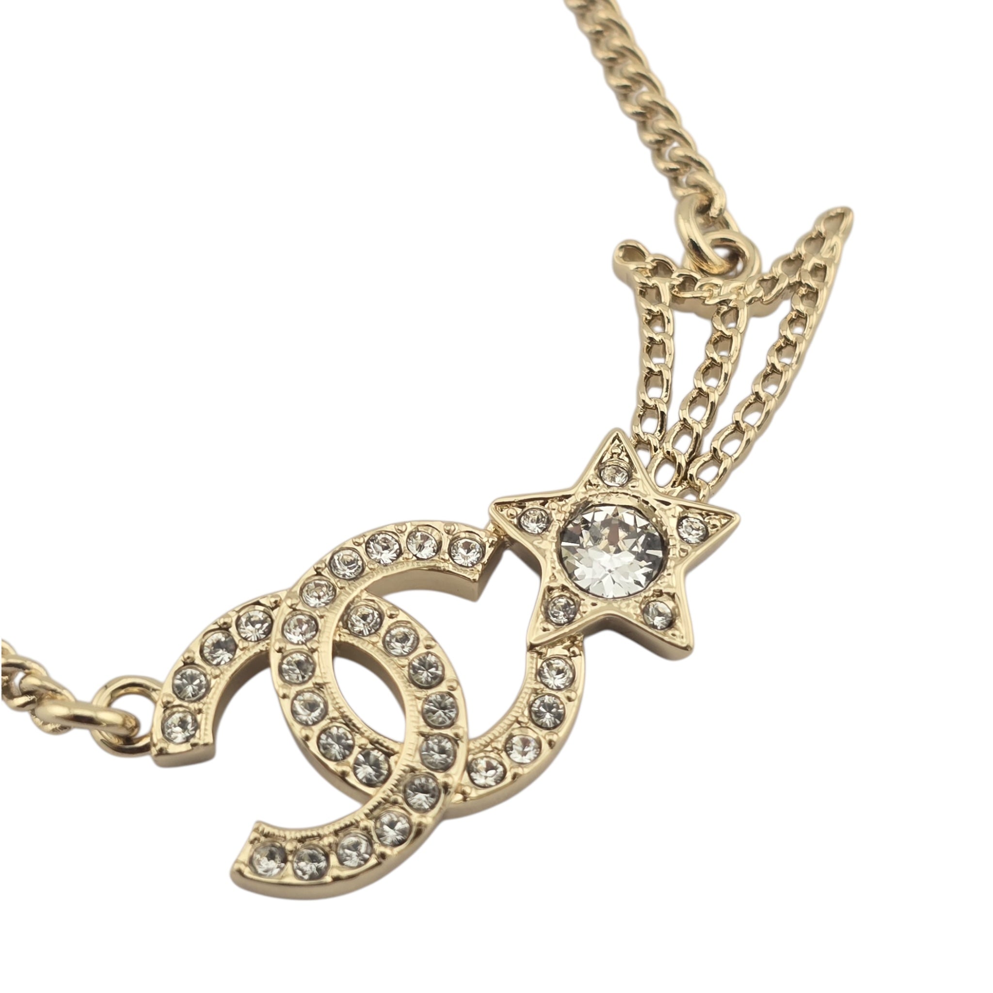 Chanel CC Shooting Star Gold Necklace 25B CHANEL
